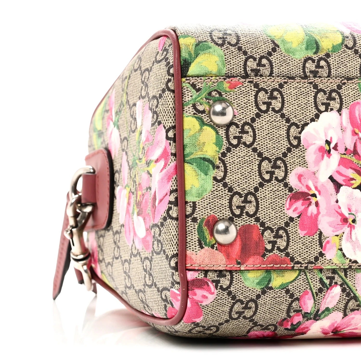 Gucci GG Supreme Blooms Top Handle Boston Bag – Brown