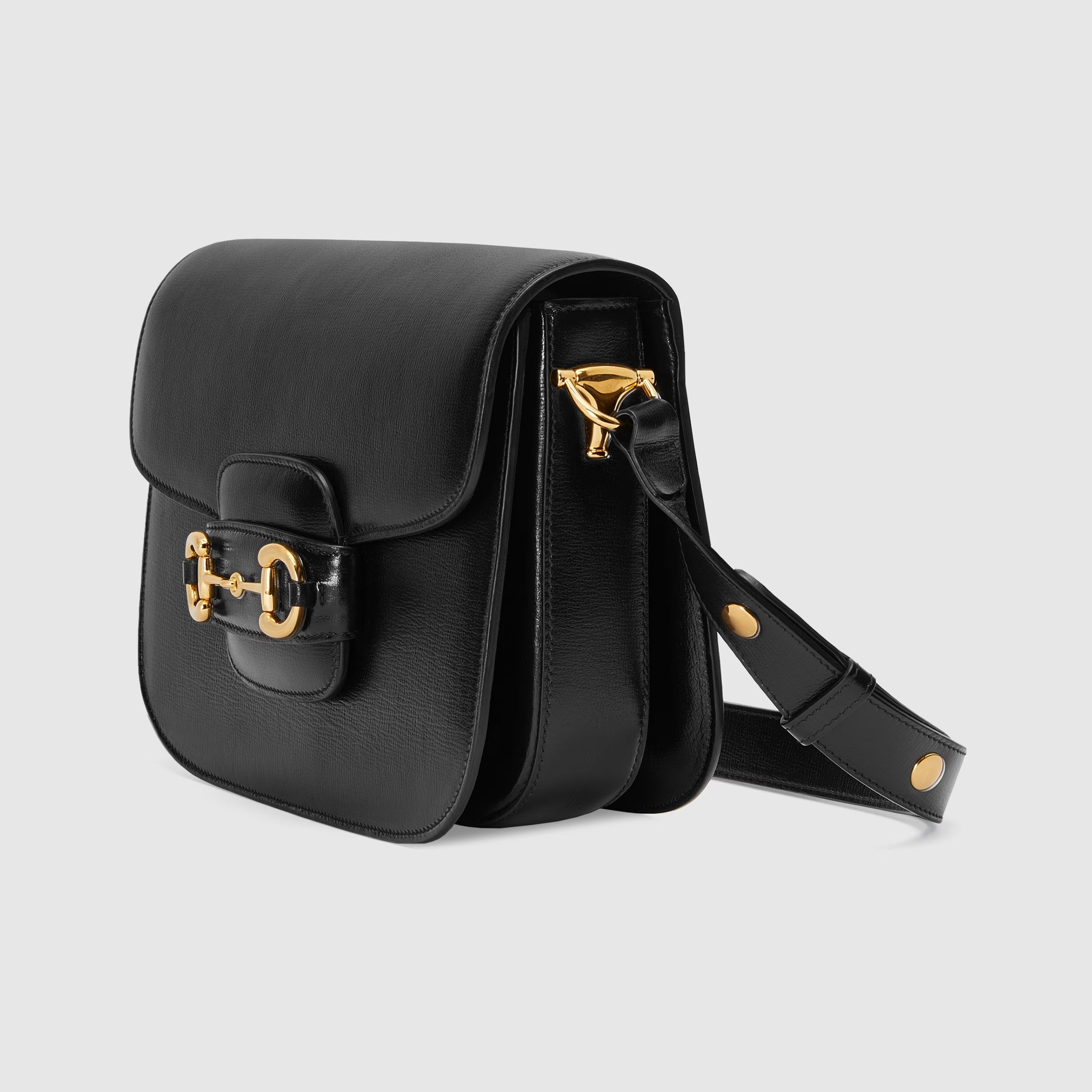 Gucci Horsebit 1955 Medium Shoulder Bag – Black