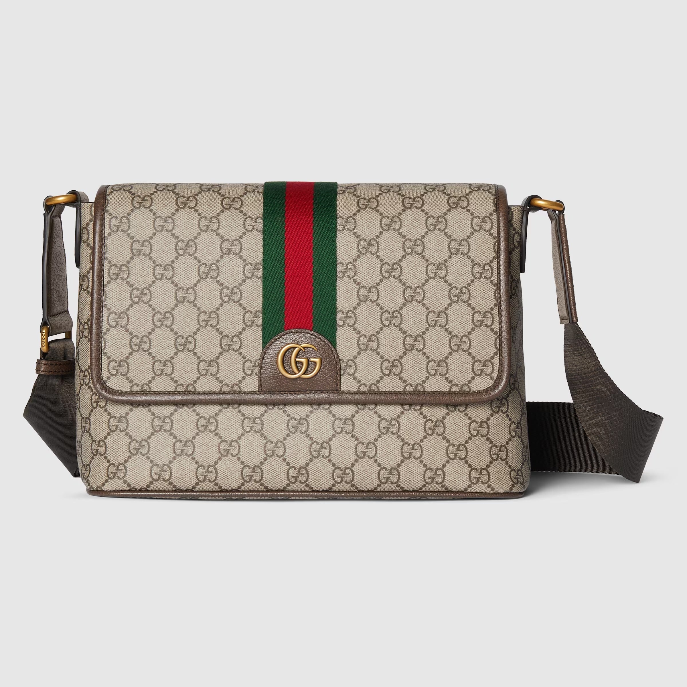 Gucci GG Monogram Ophidia Medium Messenger Bag – Beige