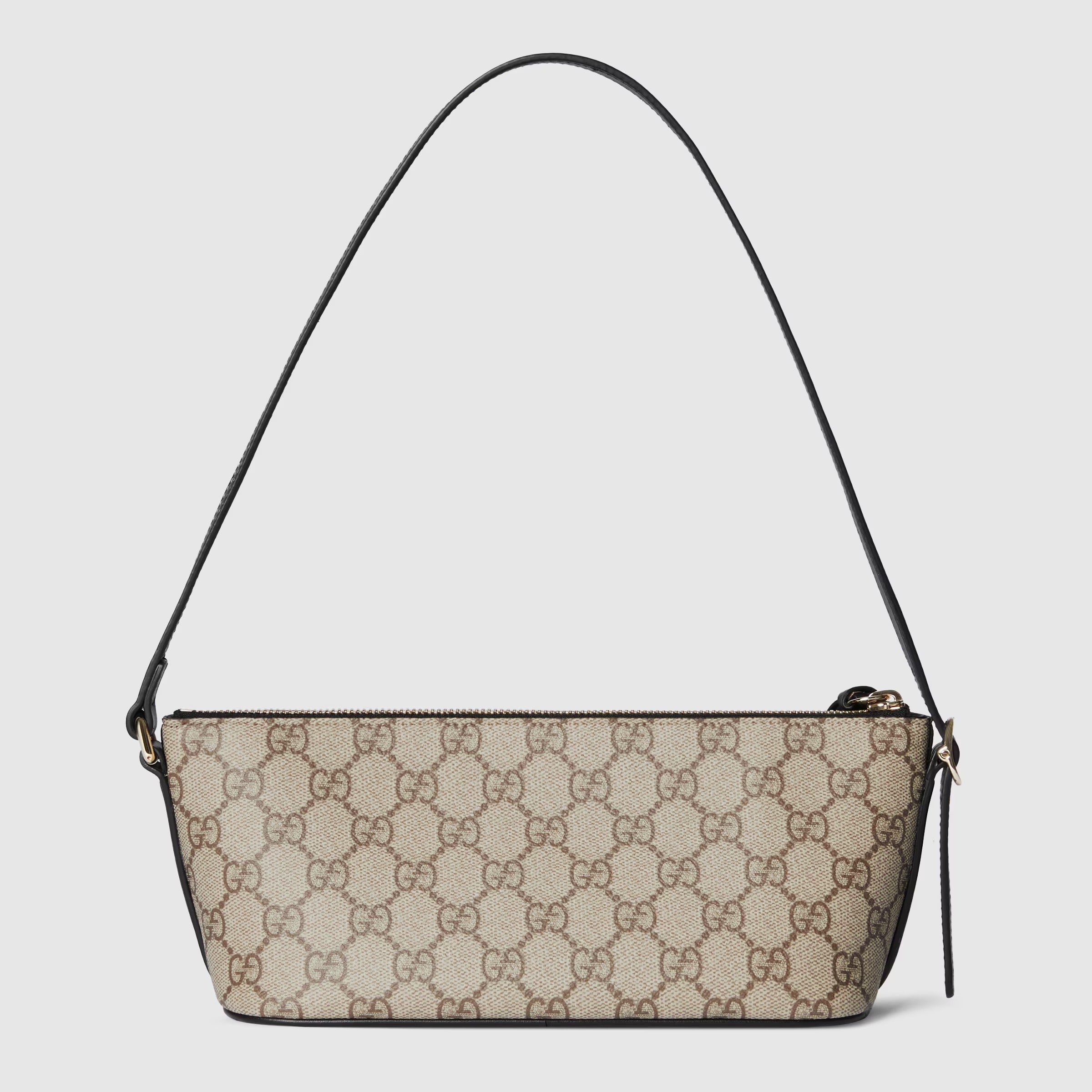 Gucci GG Monogram Small Shoulder Bag – Beige & Black