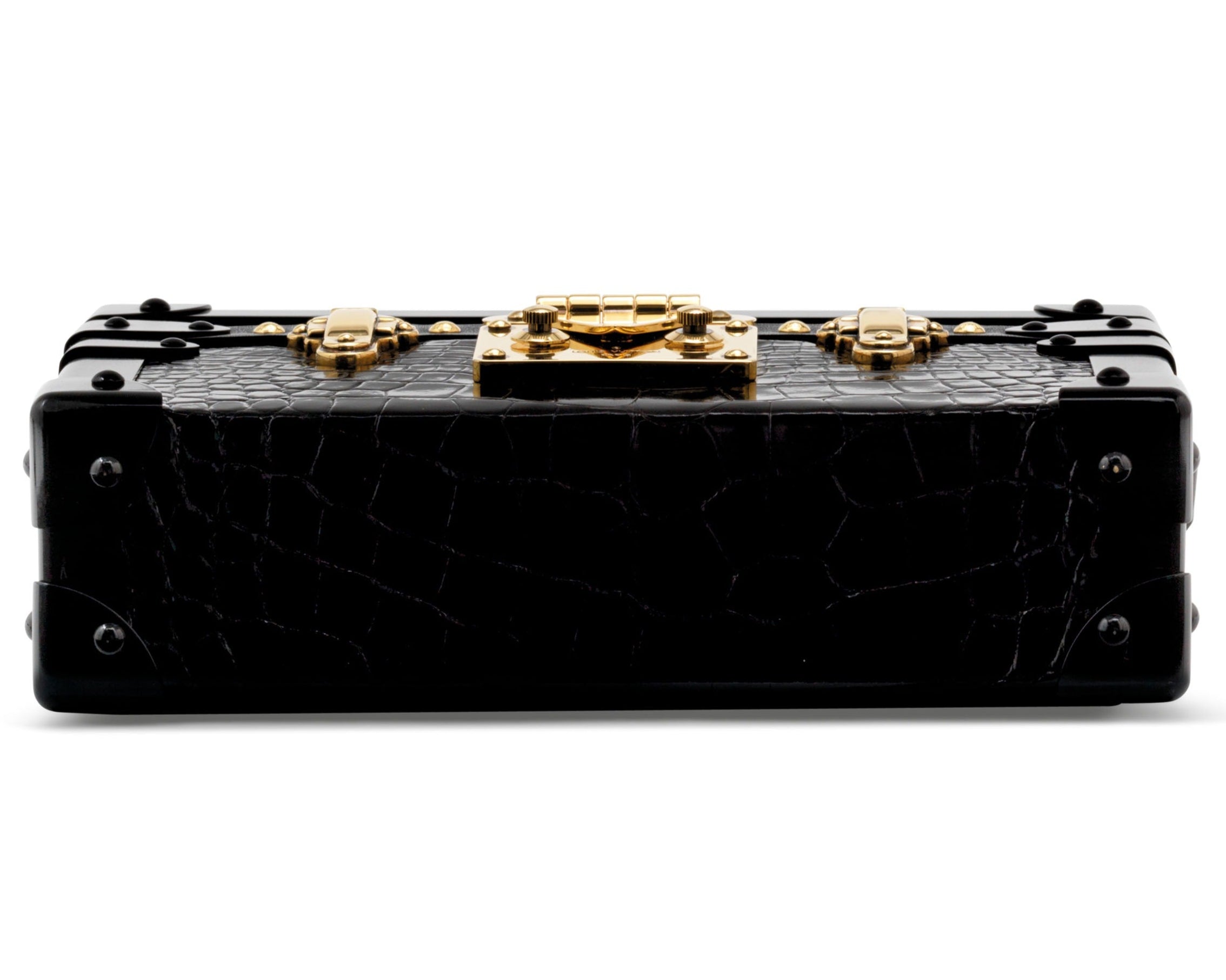 Louis Vuitton Petite Malle Mini Trunk Bag - Black