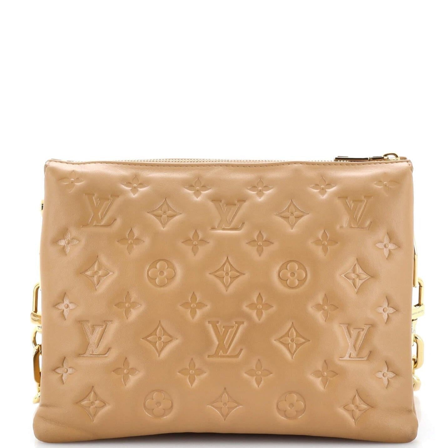 Louis Vuitton Coussin PM Puffy Lambskin Shoulder Bag - Camel