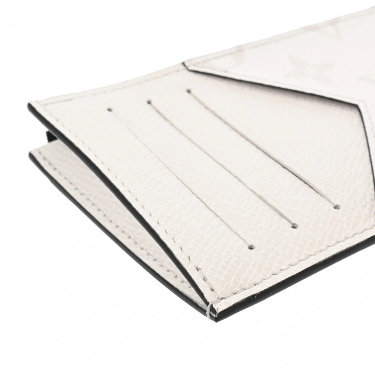 Louis Vuitton Taigarama Coin Card Holder Wallet - White