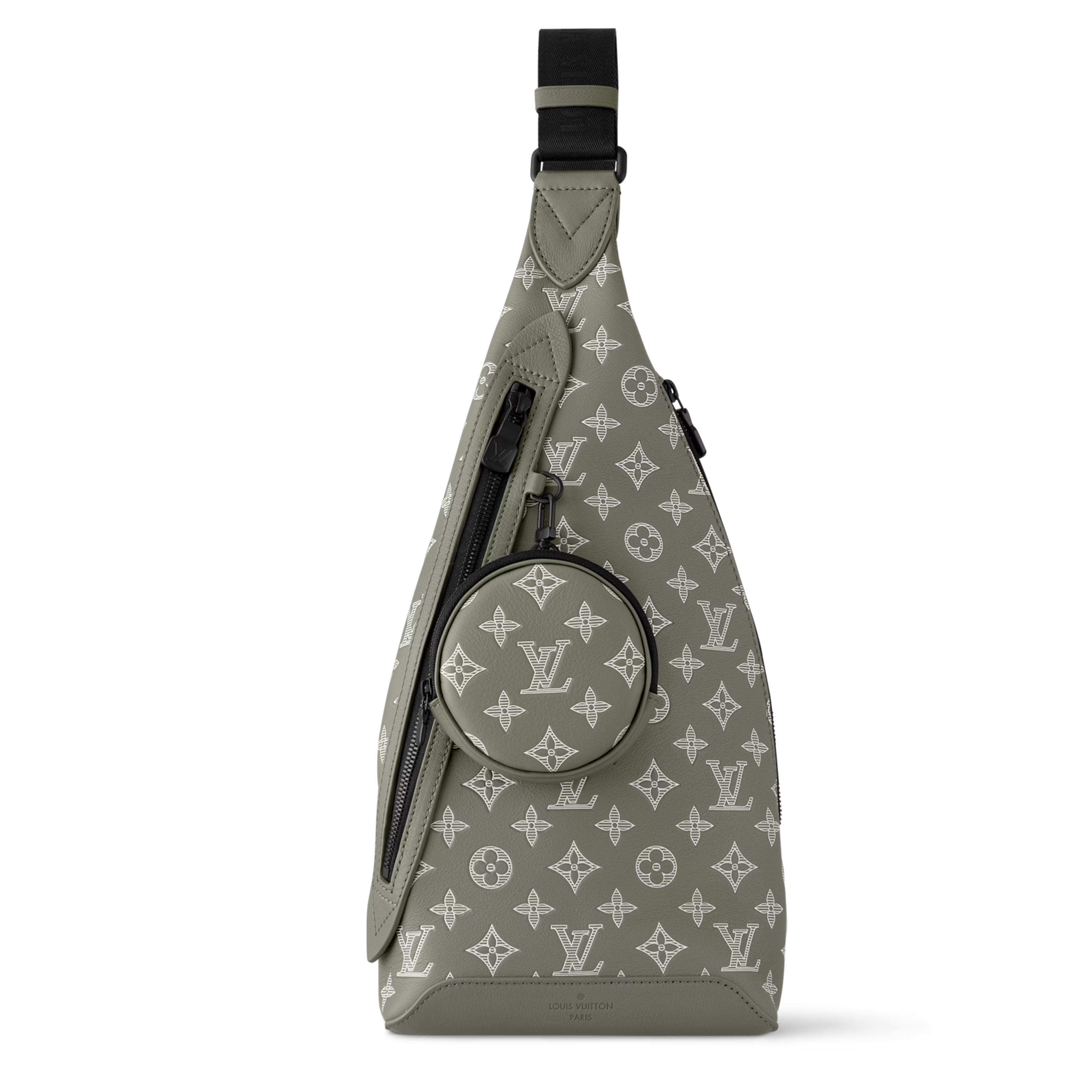 Louis Vuitton Monogram Shadow Leather Duo Slingbag – Olive Green