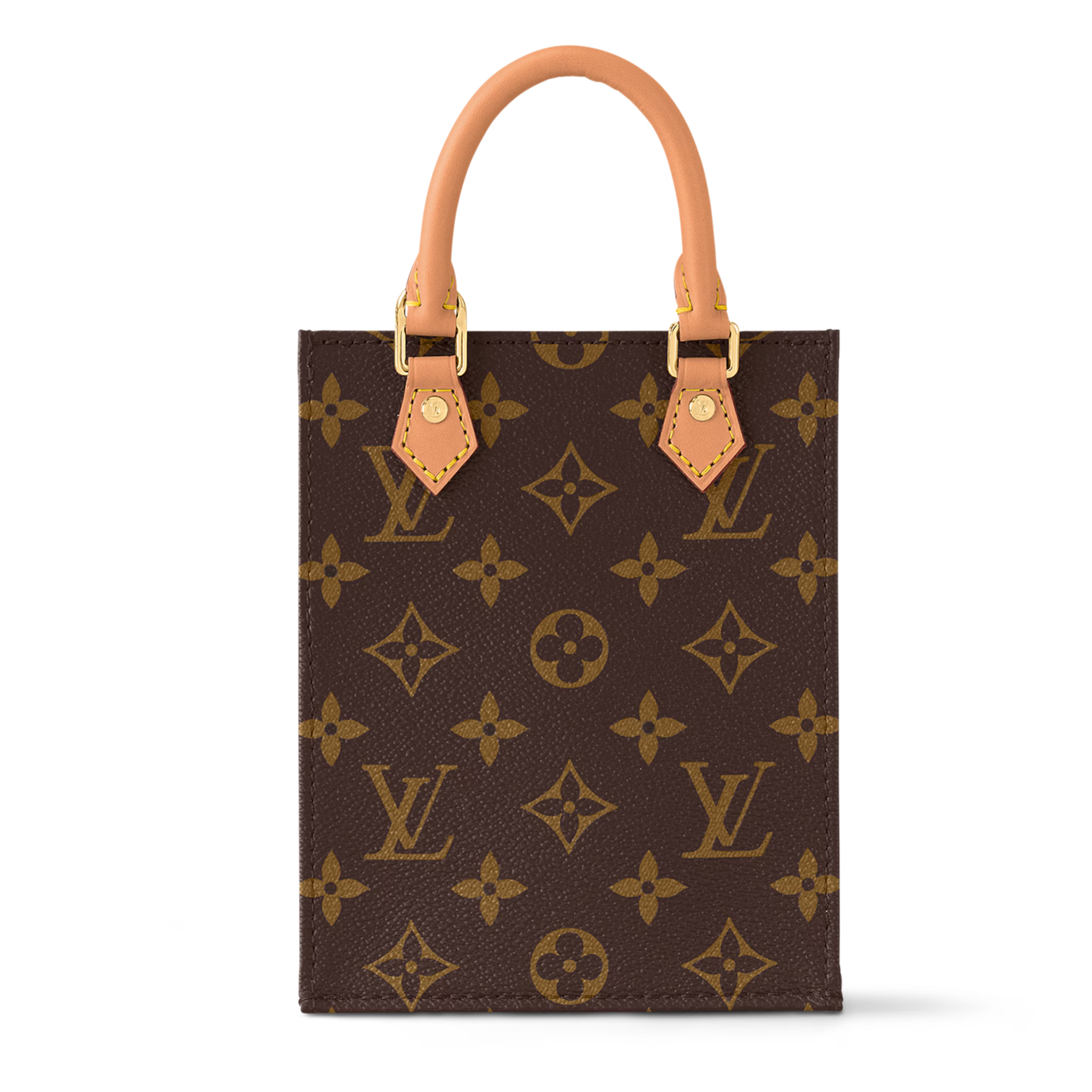 Louis Vuitton Monogram Canvas Petit Sac Plat Crossbody Bag – Brown