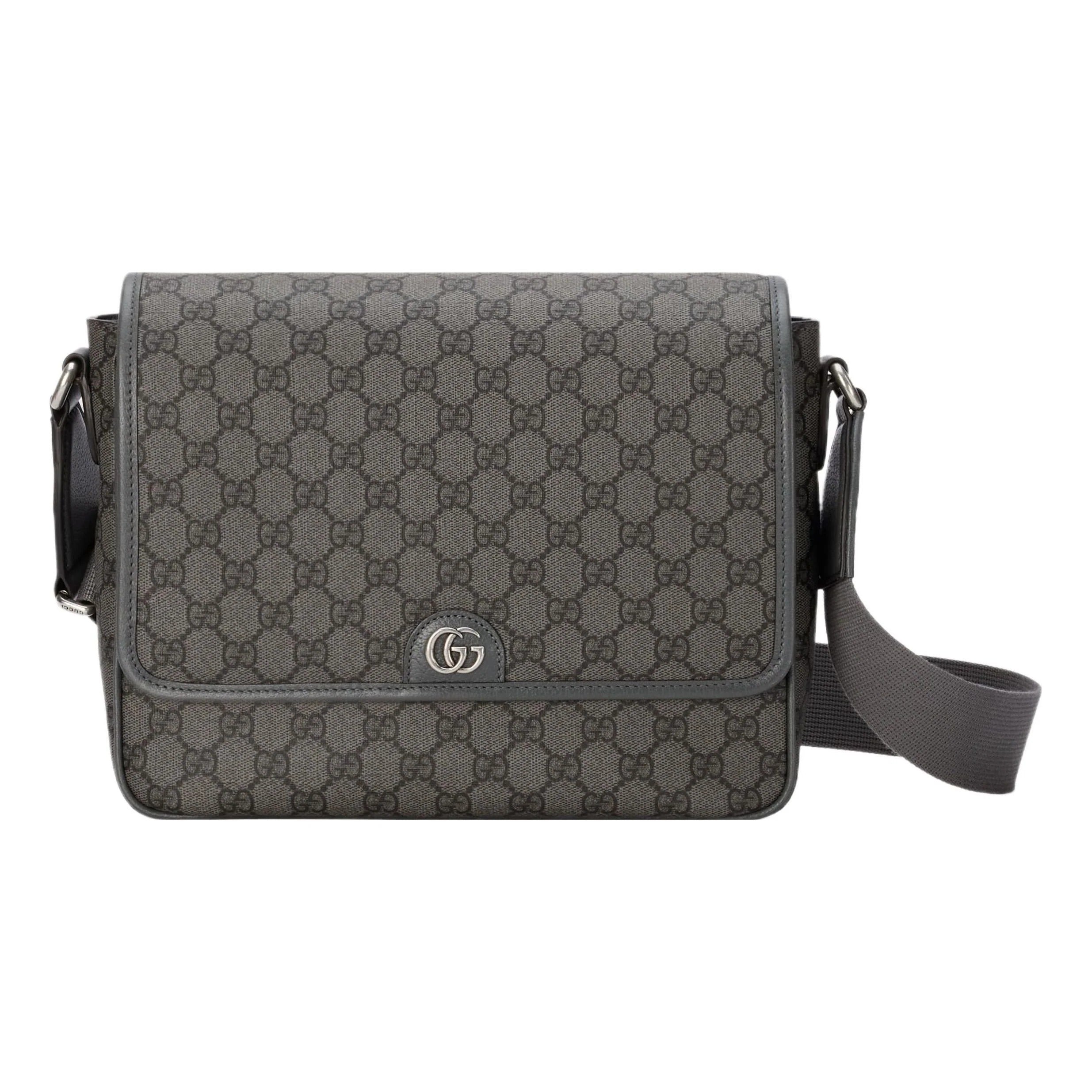 Gucci GG Supreme Canvas Medium Ophidia Messenger Bag – Grey