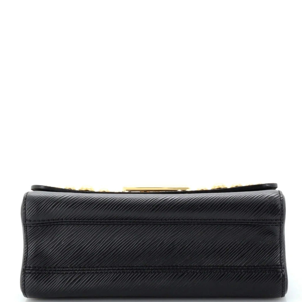 Louis Vuitton Twist Studded Epi MM Handbag - Black