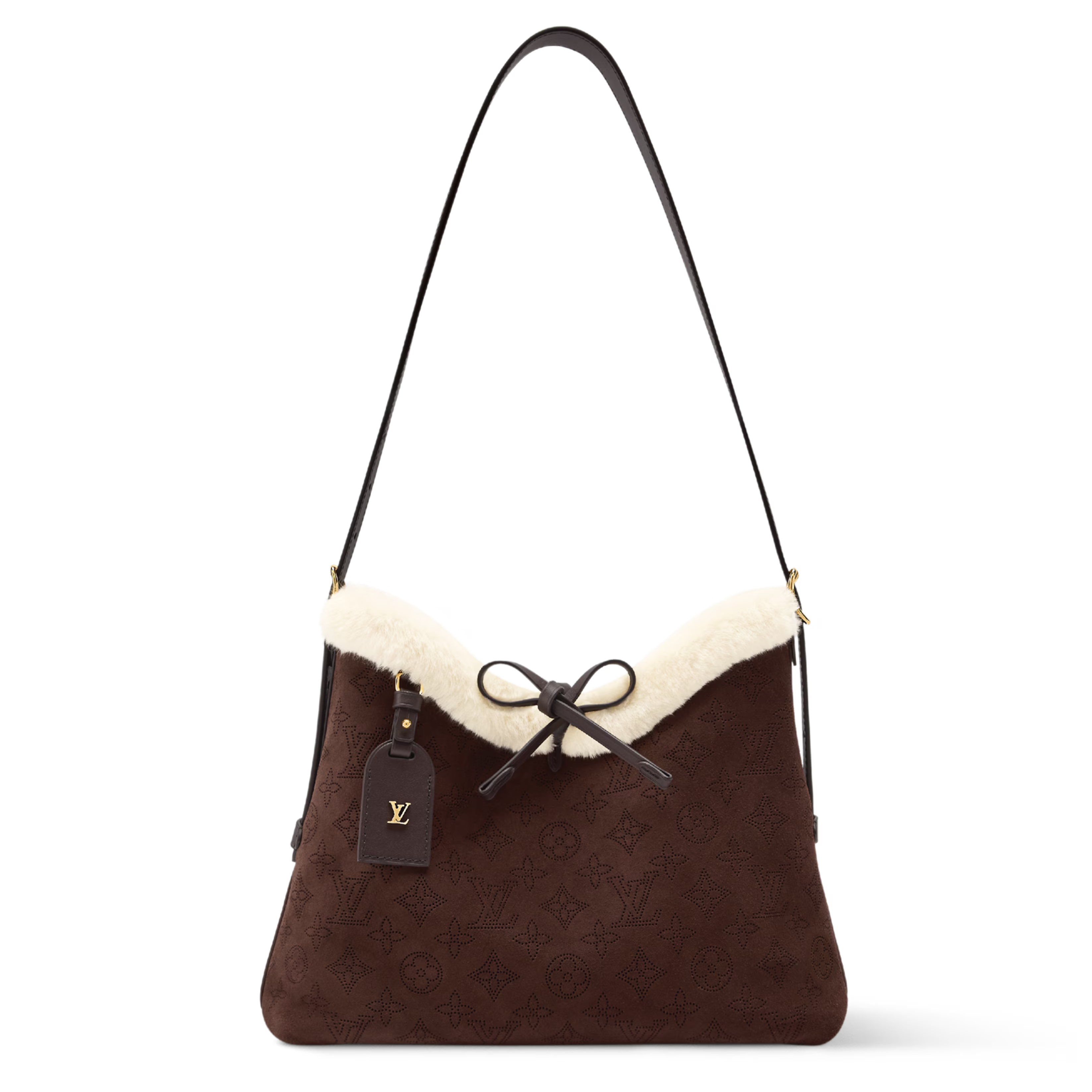 Louis Vuitton Ski Suede Calfkin CarryAll PM Shoulder Bag – Chocolate