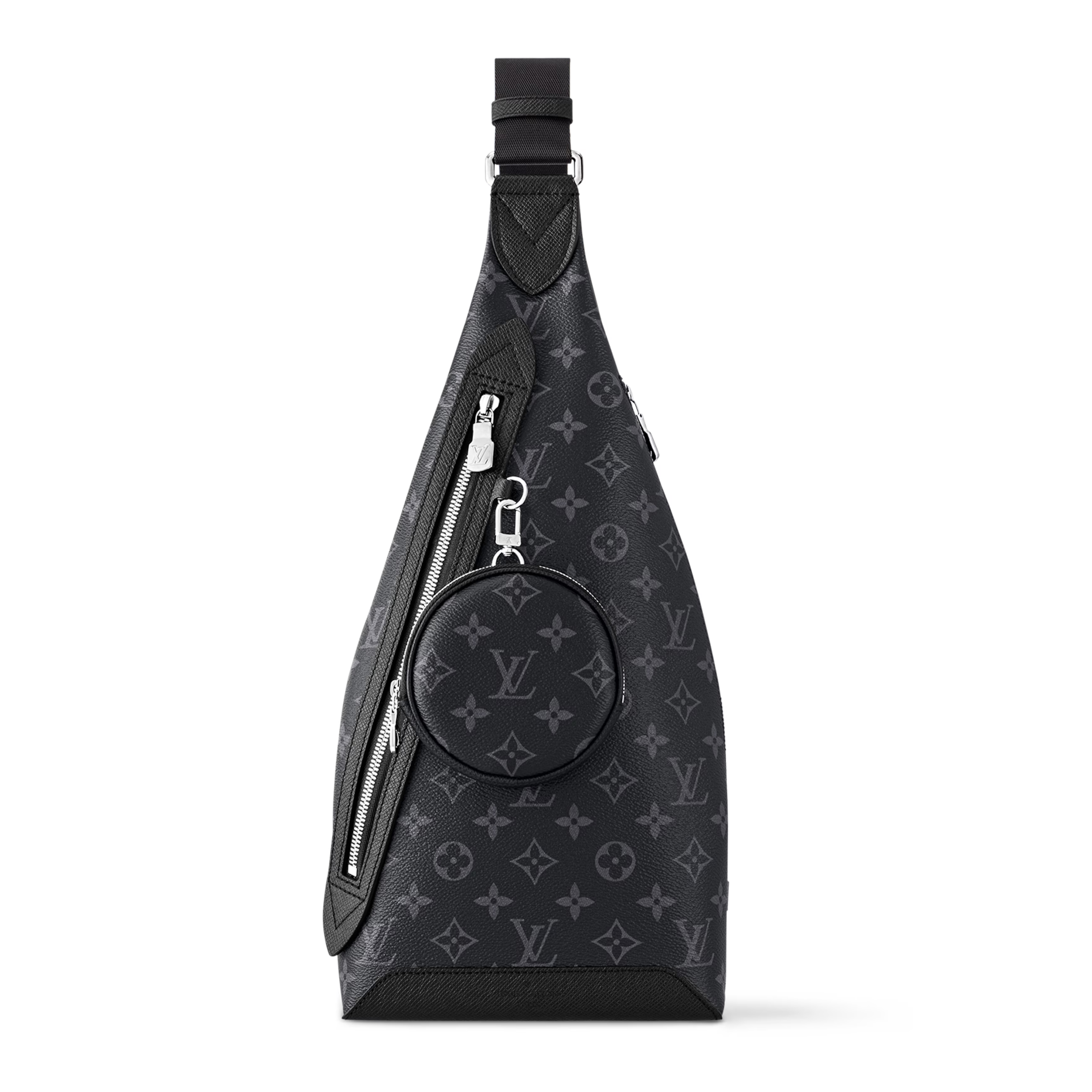 Louis Vuitton Monogram Canvas Taigarama Leather Duo Slingbag – Black