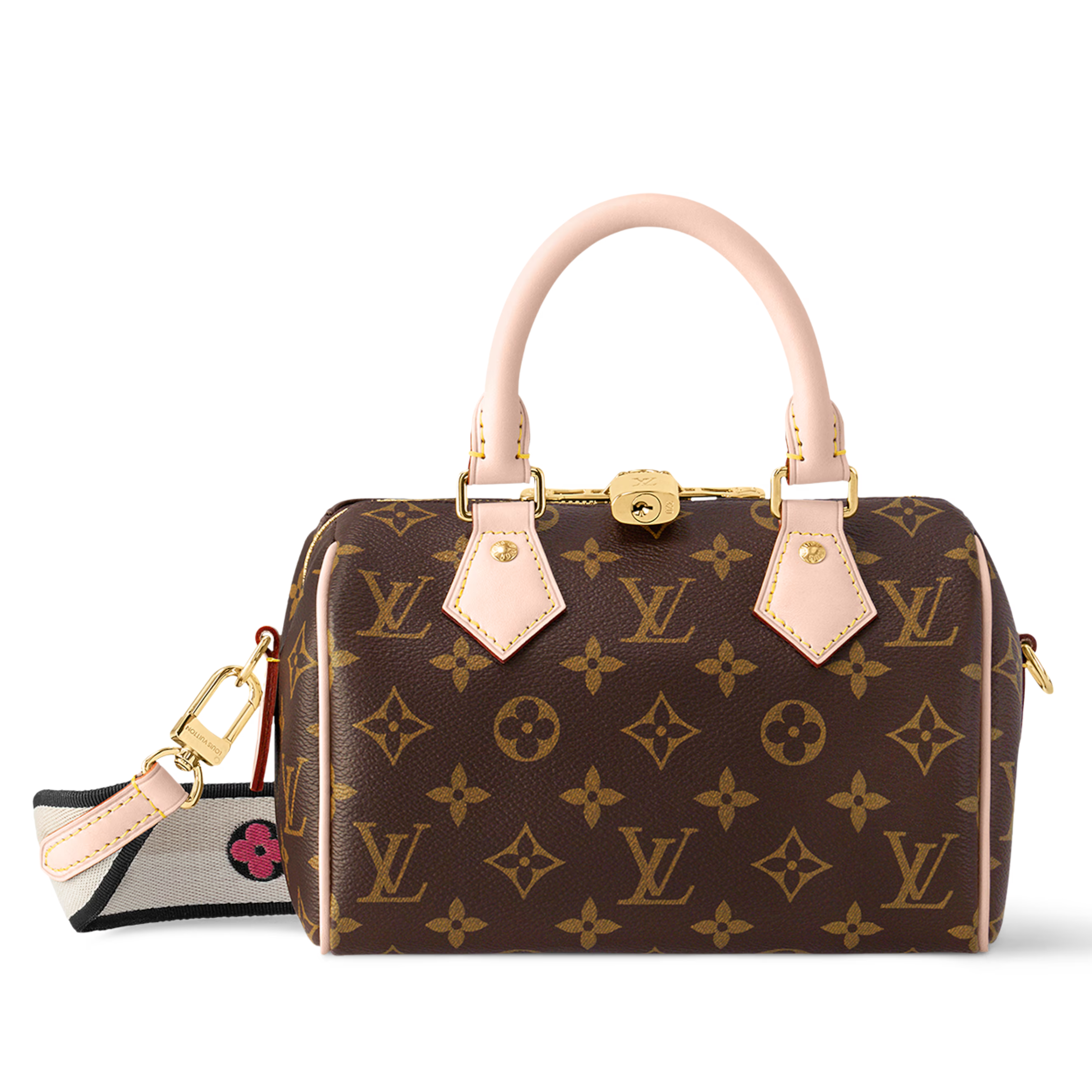 Louis Vuitton Monogram Canvas Speedy Bandoulière 20 Bag – Black