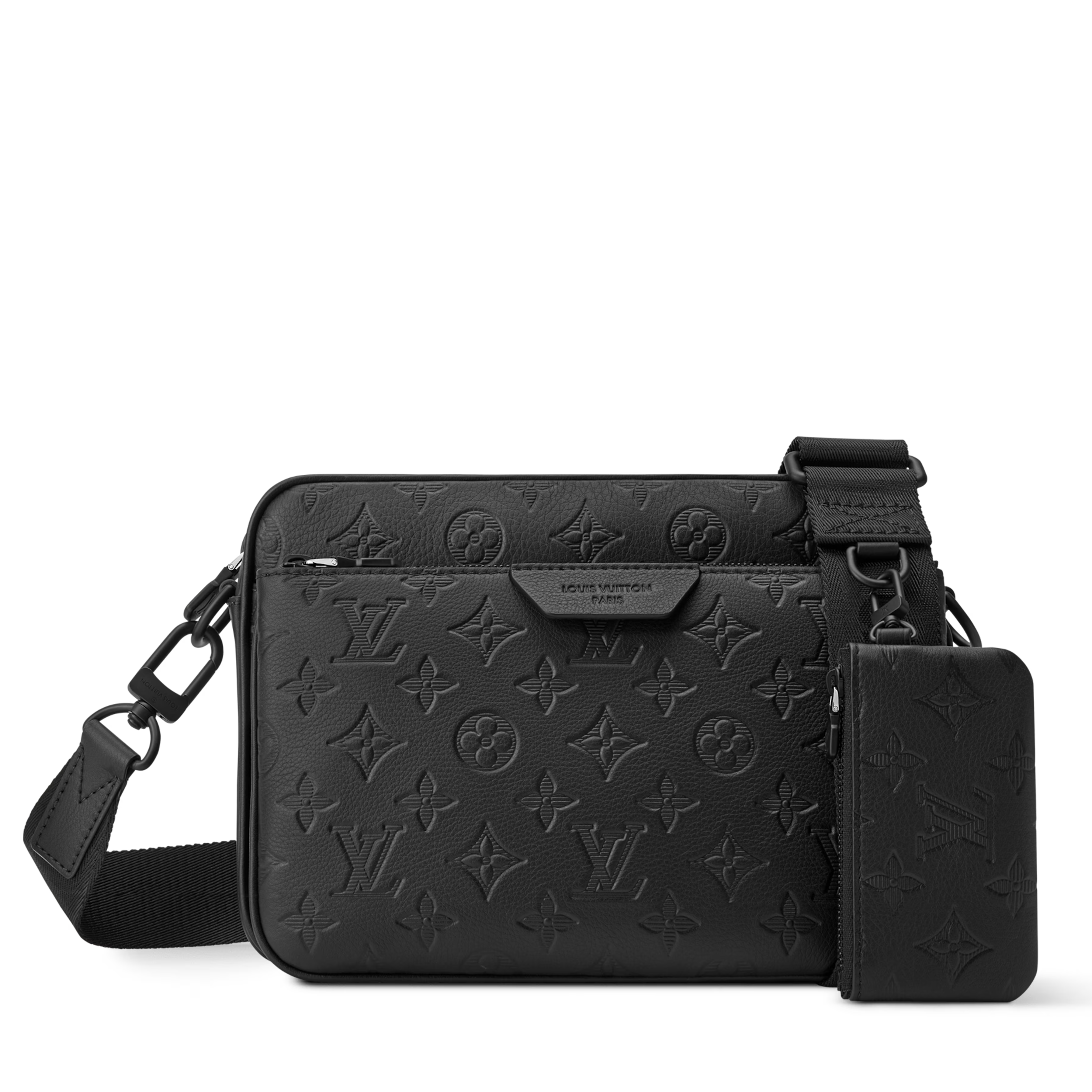 Louis Vuitton Monogram Shadow Trio Messenger Bag – Black