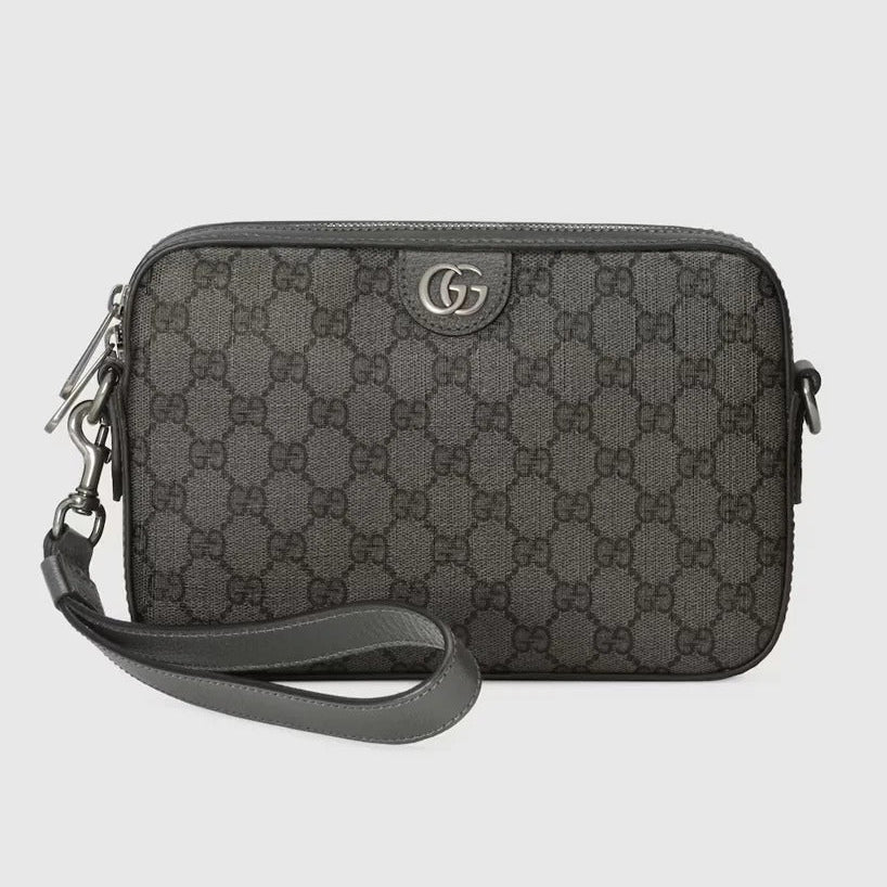 Gucci GG Supreme Canvas Ophidia Shoulder Bag – Grey