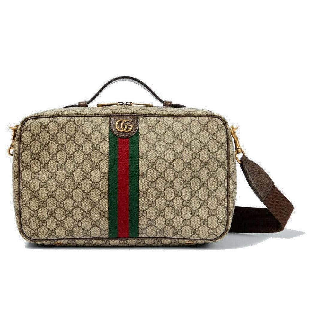 Gucci Ophidia GG Supreme Canvas Shoe Case Bag – Beige