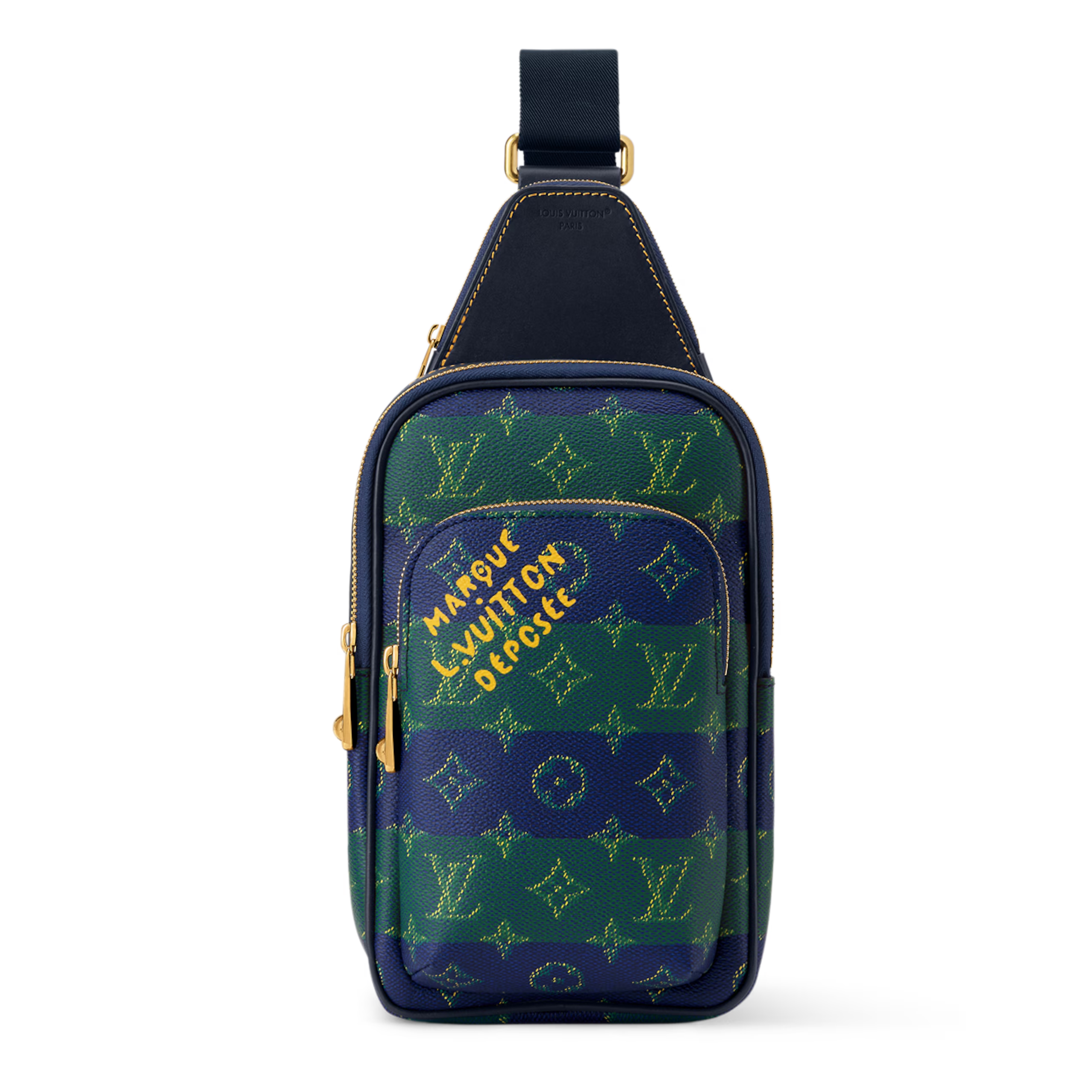 Louis Vuitton Monogram Heritage Avenue Slingbag PM – Blue Striped