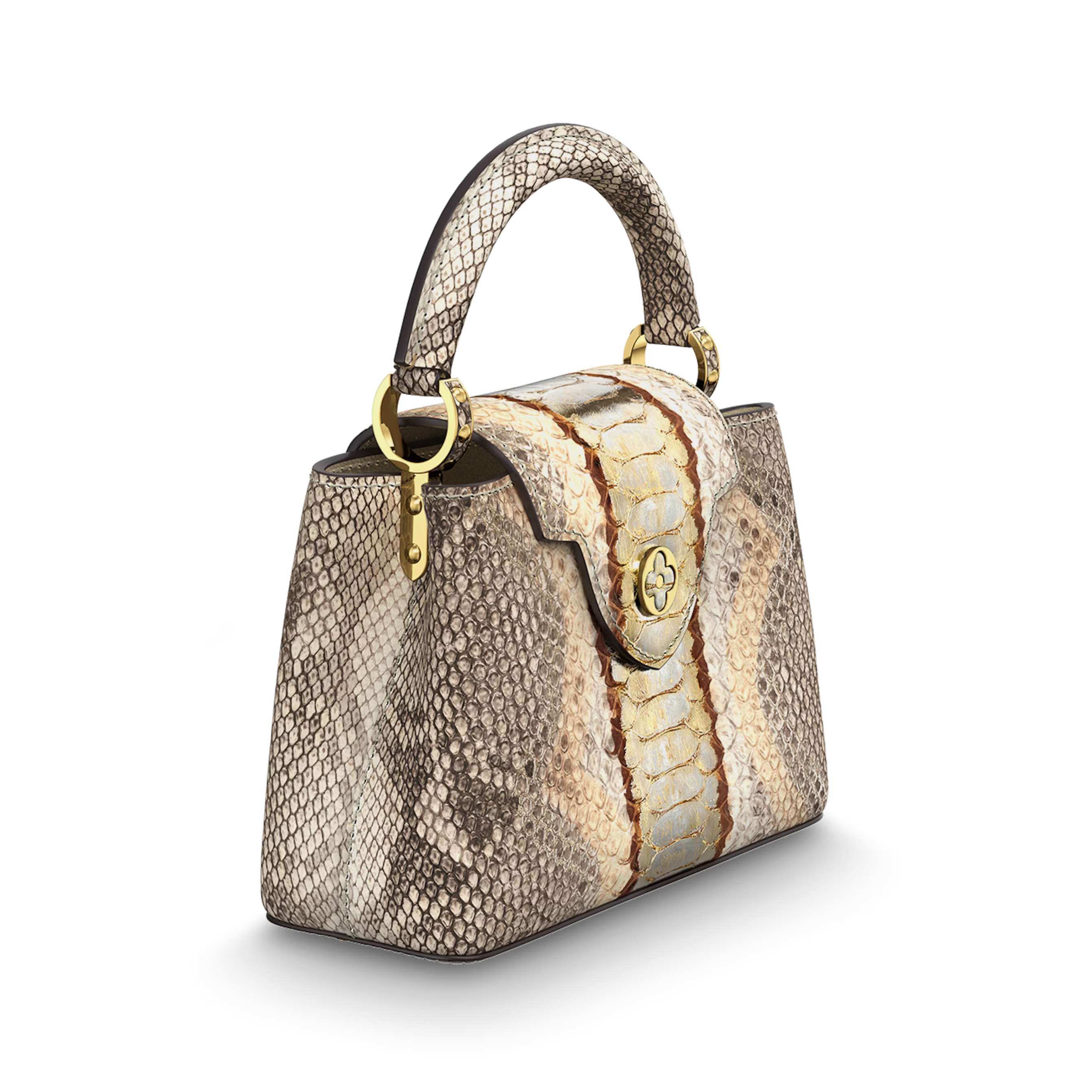 Louis Vuitton Capucines Mini Bag – Gold Silver