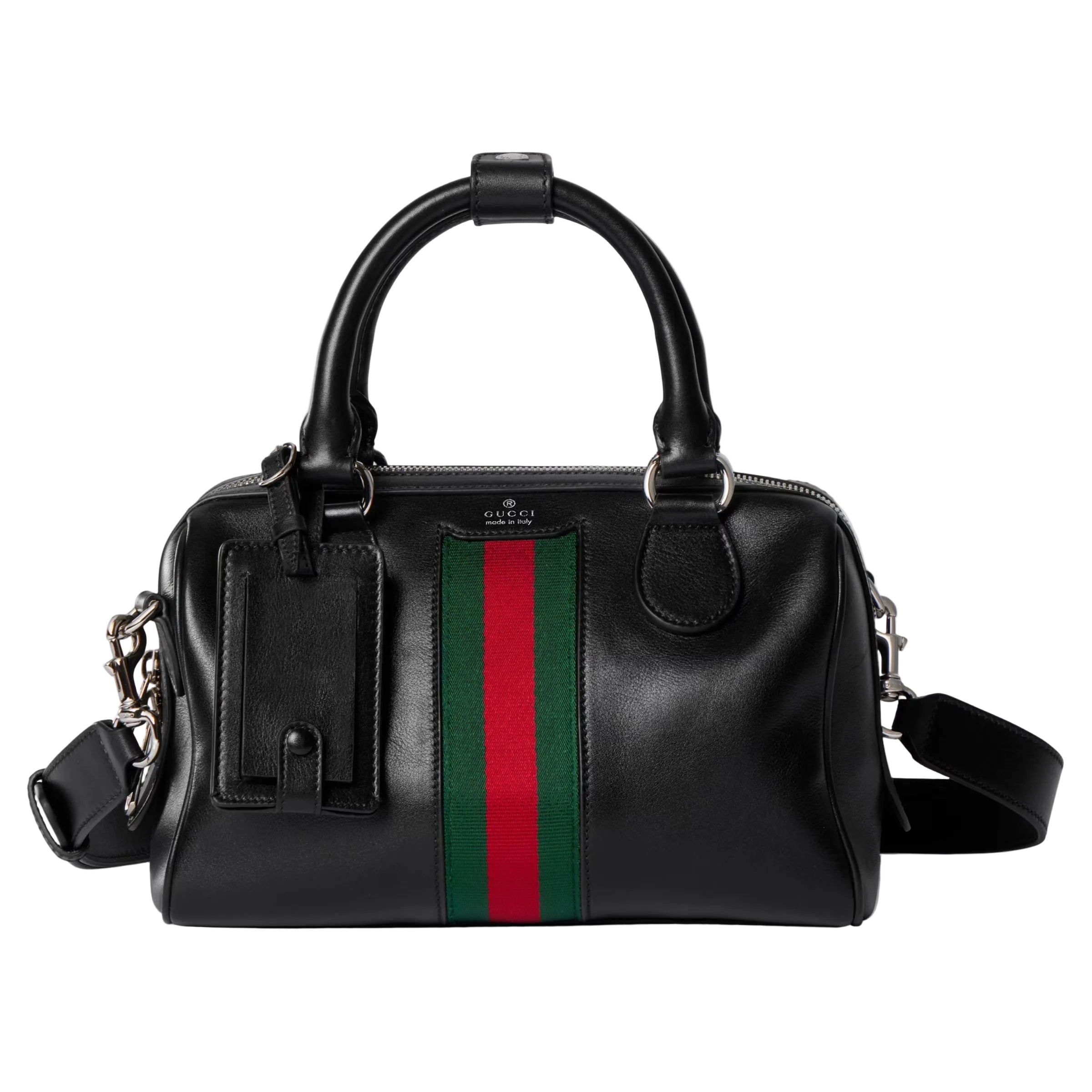 Gucci Web Trademark Small Duffle Bag – Black