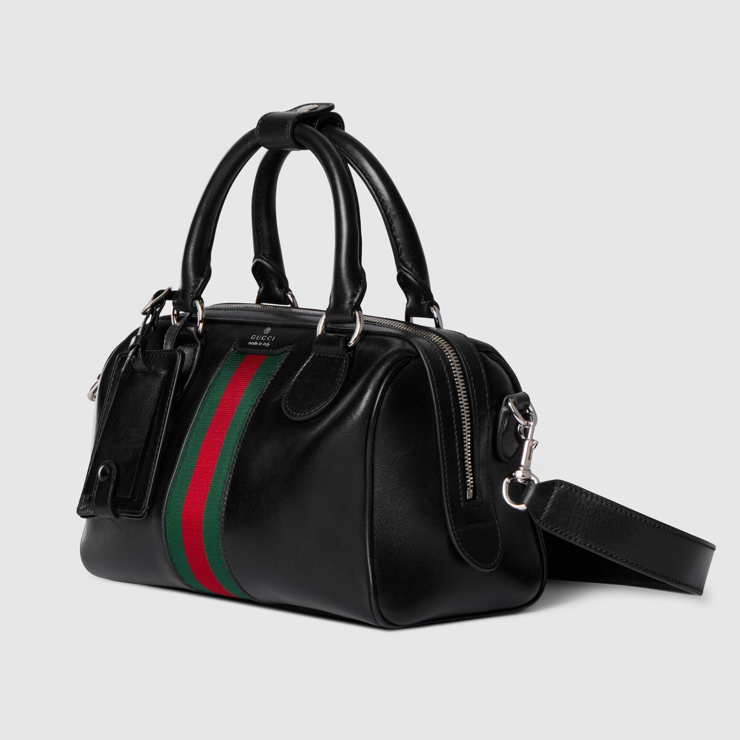 Gucci Web Trademark Small Duffle Bag – Black