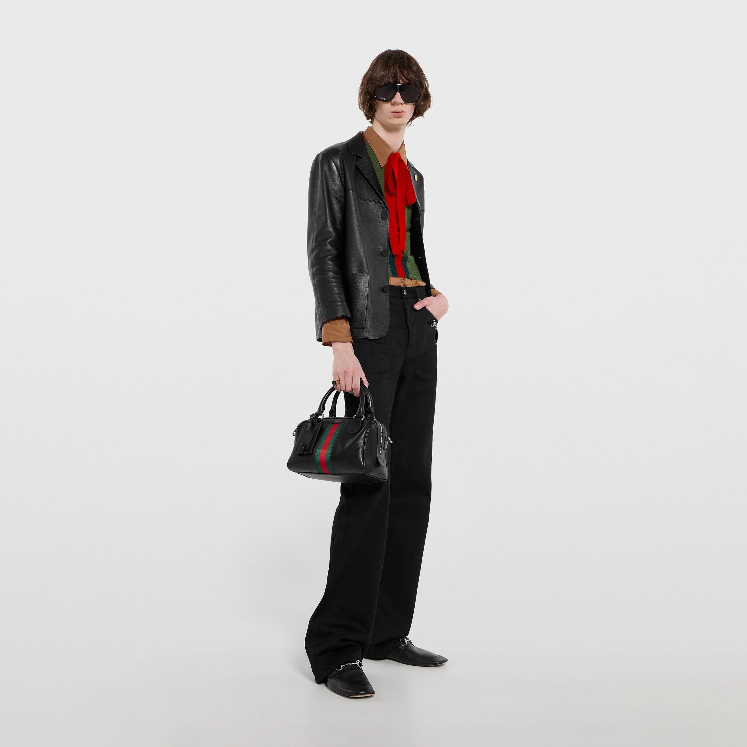 Gucci Web Trademark Small Duffle Bag – Black