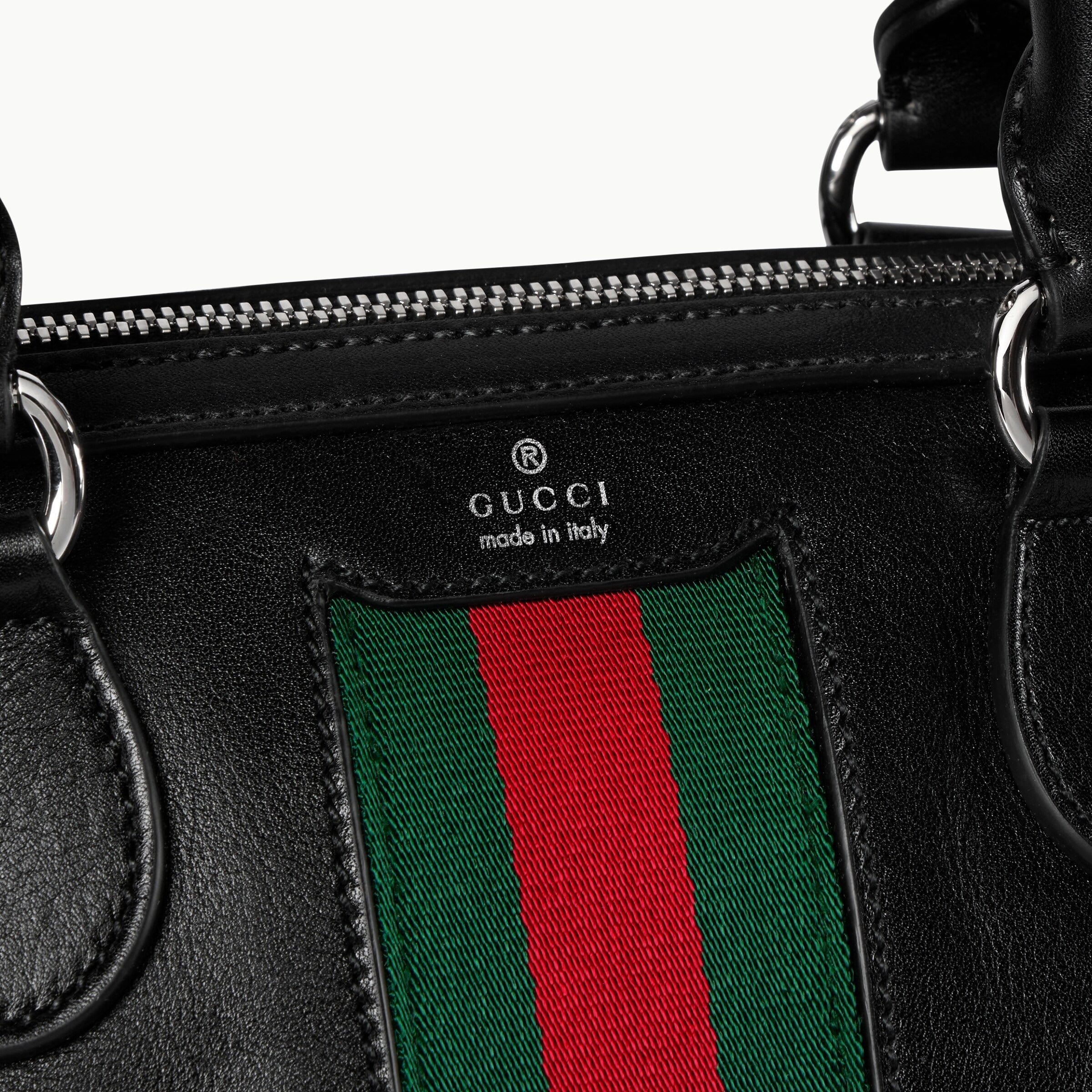 Gucci Web Trademark Small Duffle Bag – Black