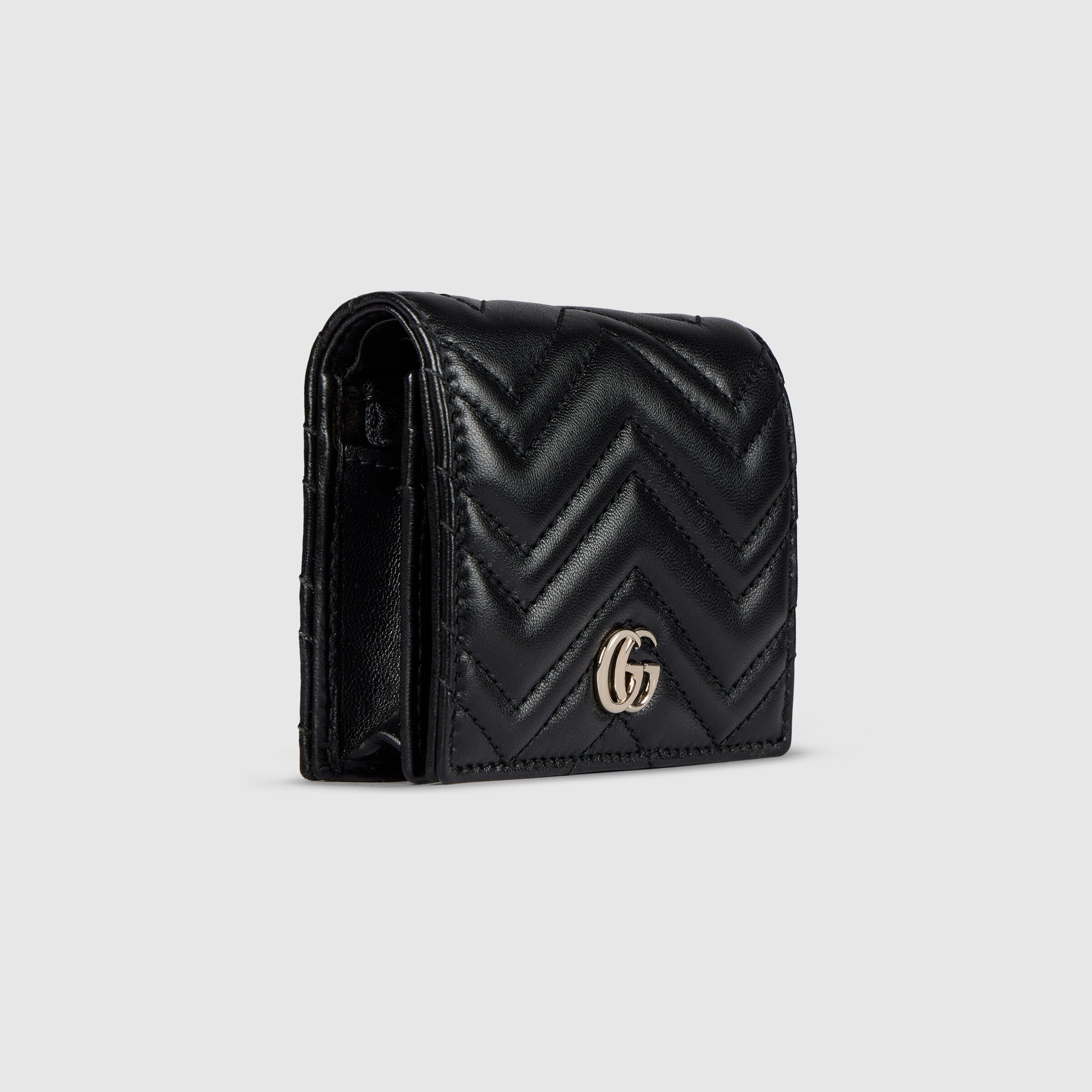 Gucci GG Marmont Card Case Wallet – Black