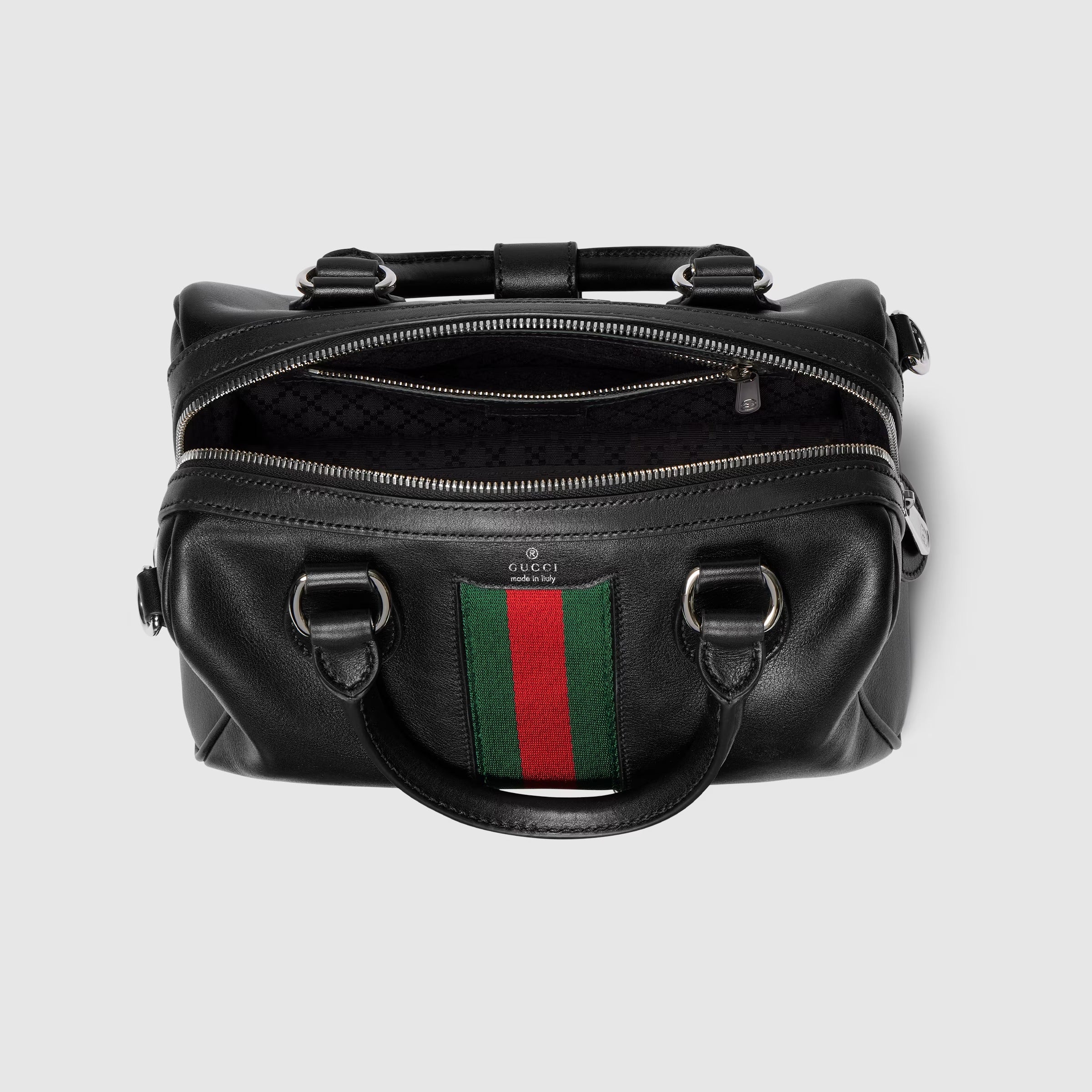 Gucci Web Trademark Small Duffle Bag – Black