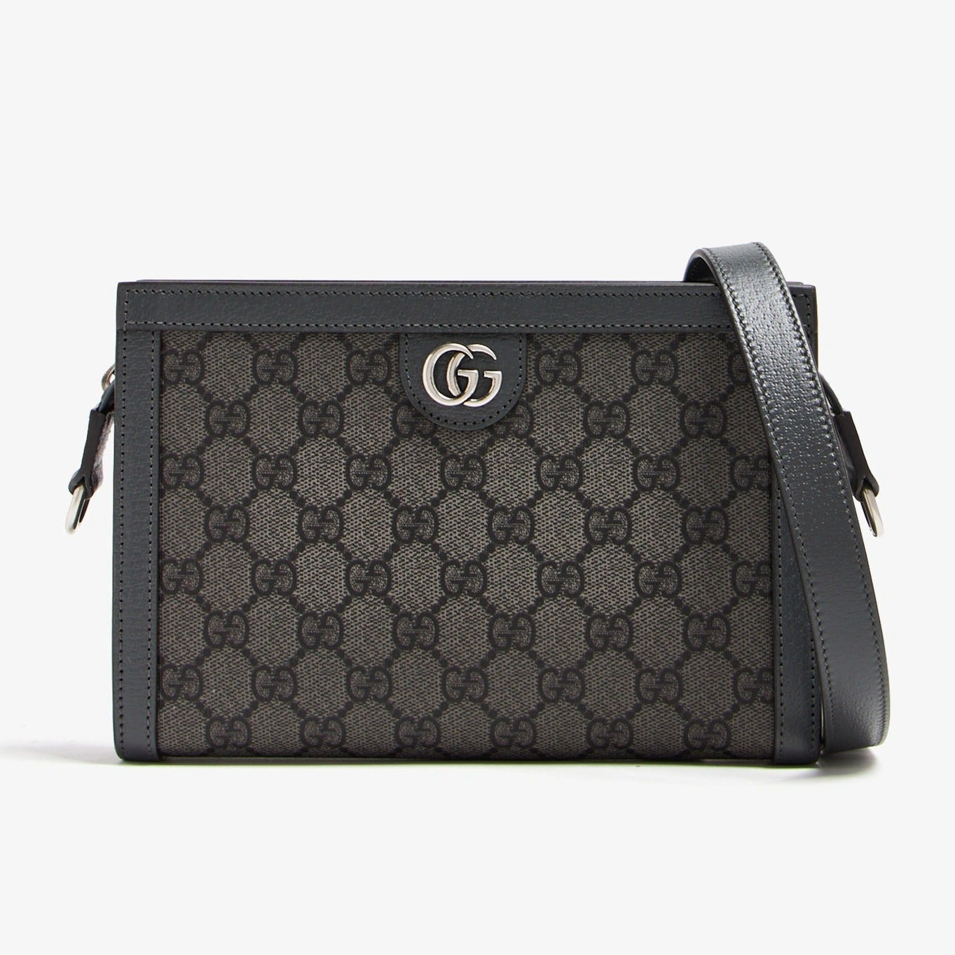 Gucci GG Supreme Ophidia Mini Clutch Crossbody Bag – Grey
