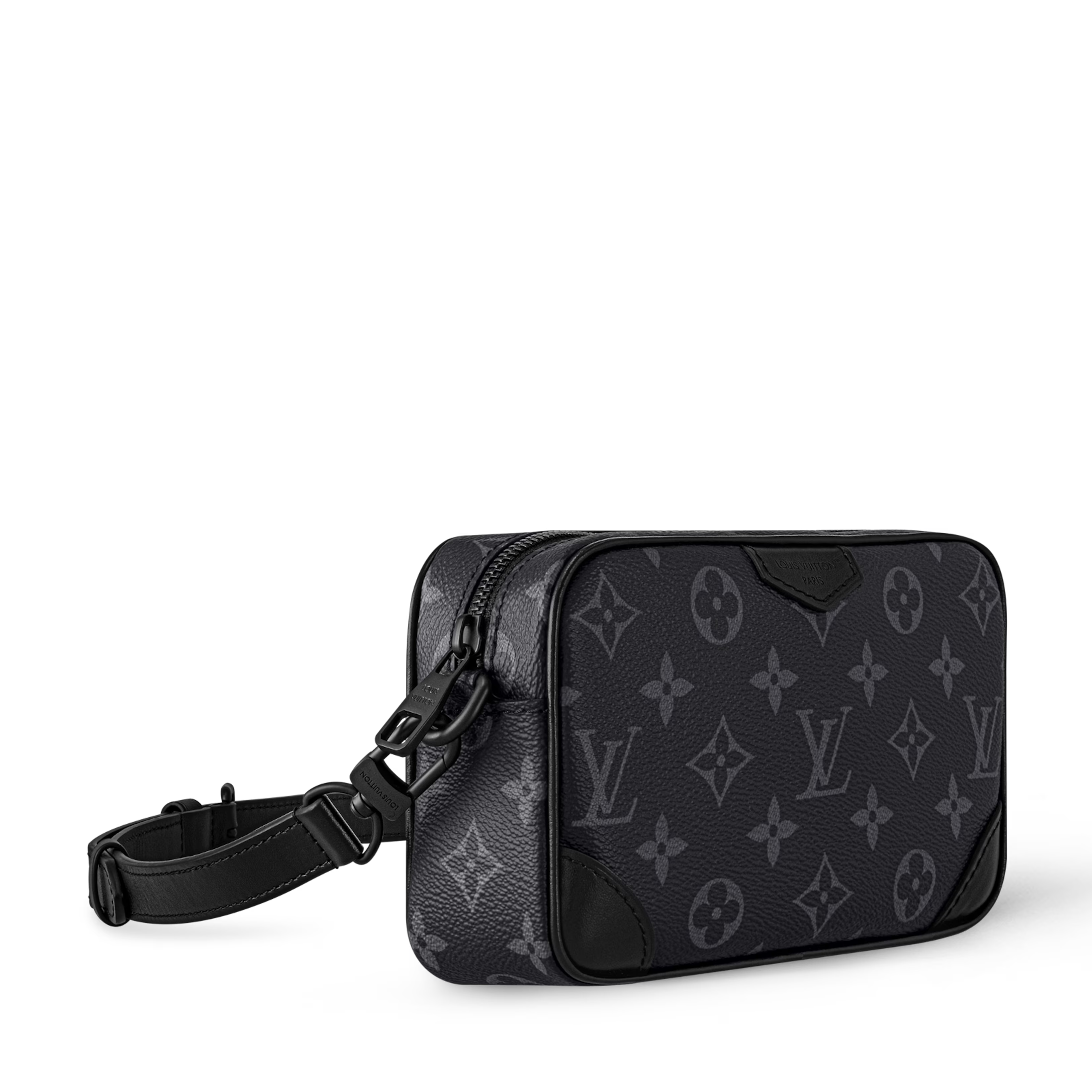 Louis Vuitton Monogram Eclipse Trocadéro Wearable Wallet – Black