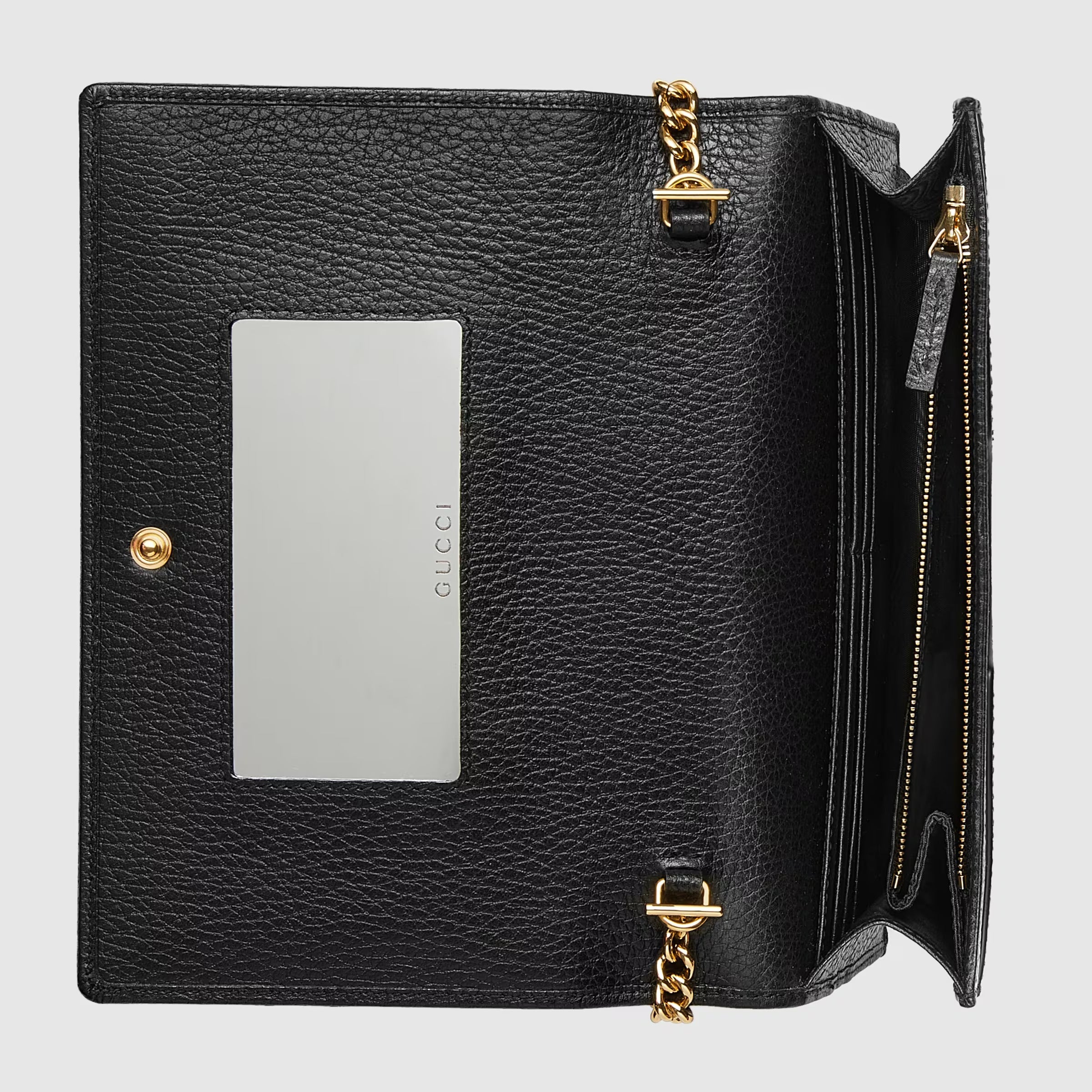 Gucci GG Marmont Chain Wallet – Black