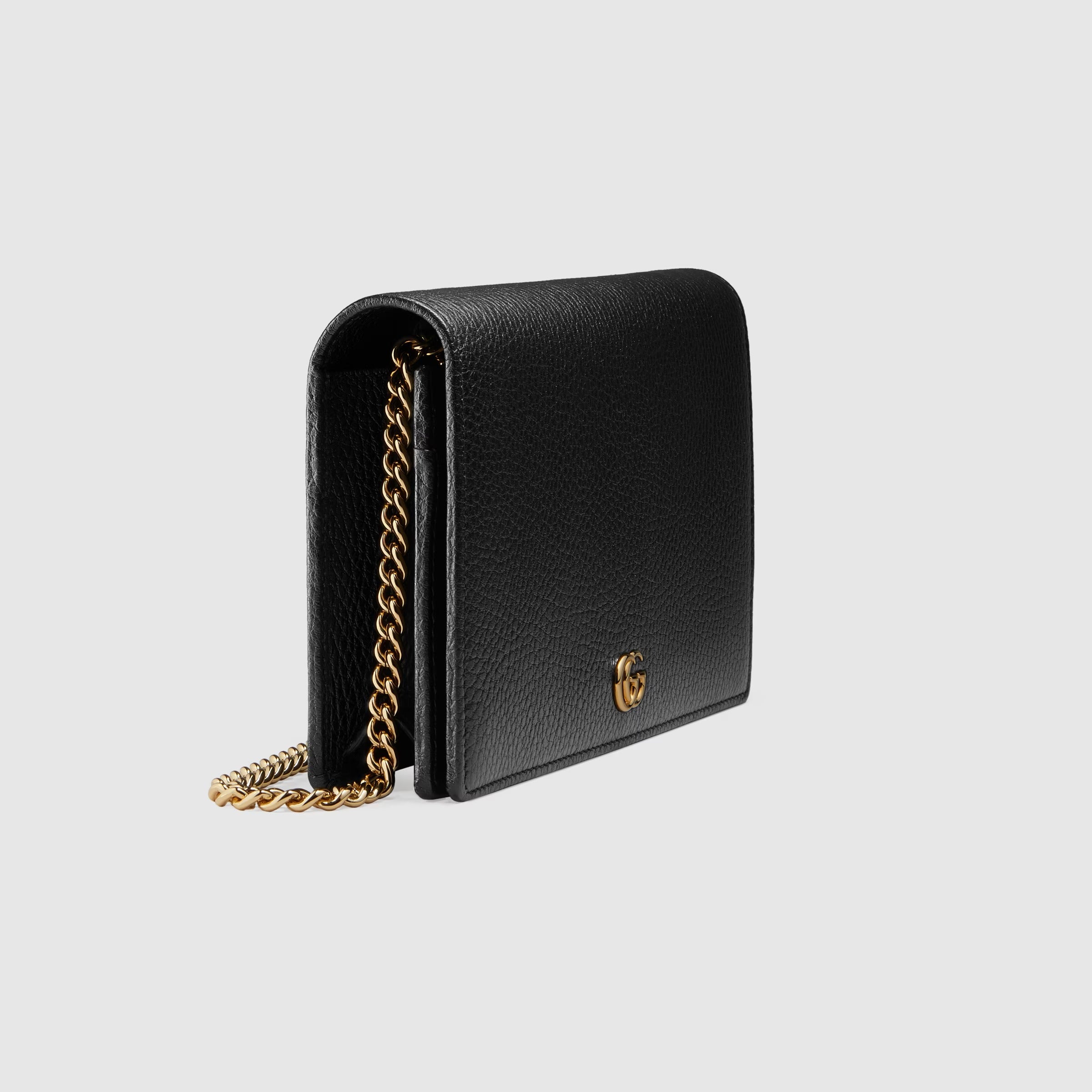 Gucci GG Marmont Chain Wallet – Black
