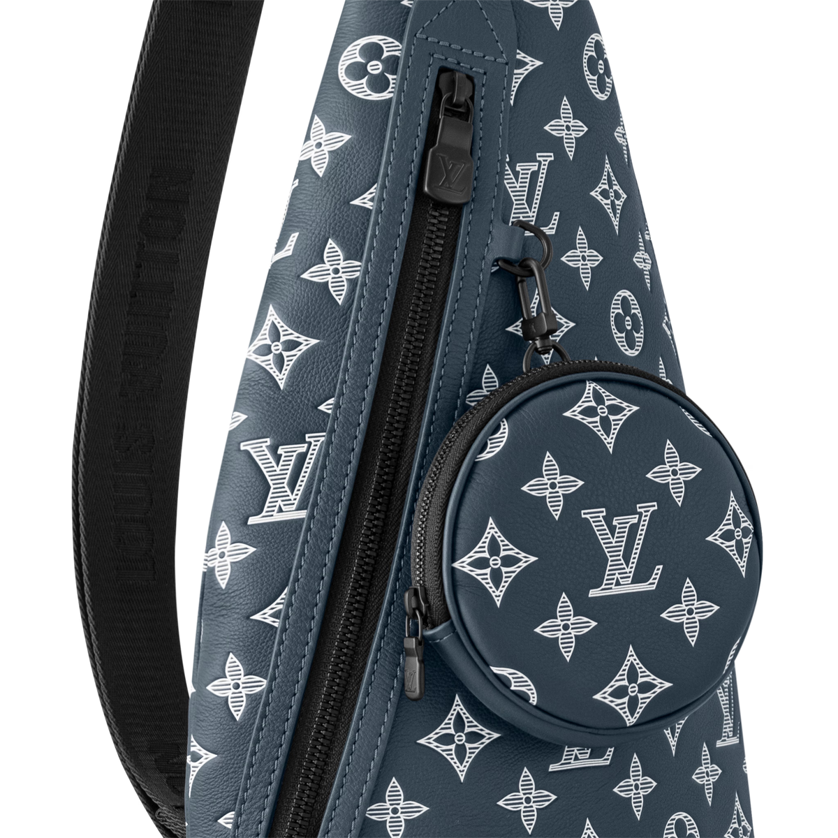 Louis Vuitton Monogram Shadow Duo Slingbag – Ink Blue