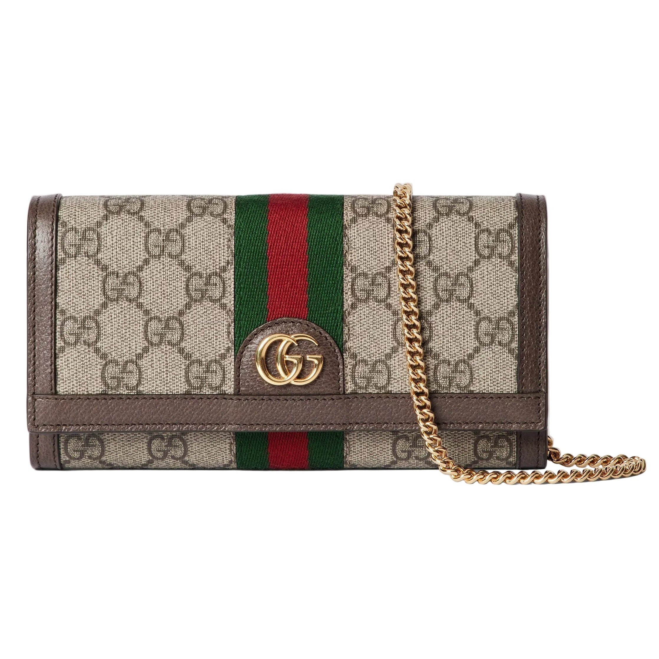 Gucci Ophidia Chain Wallet – Beige