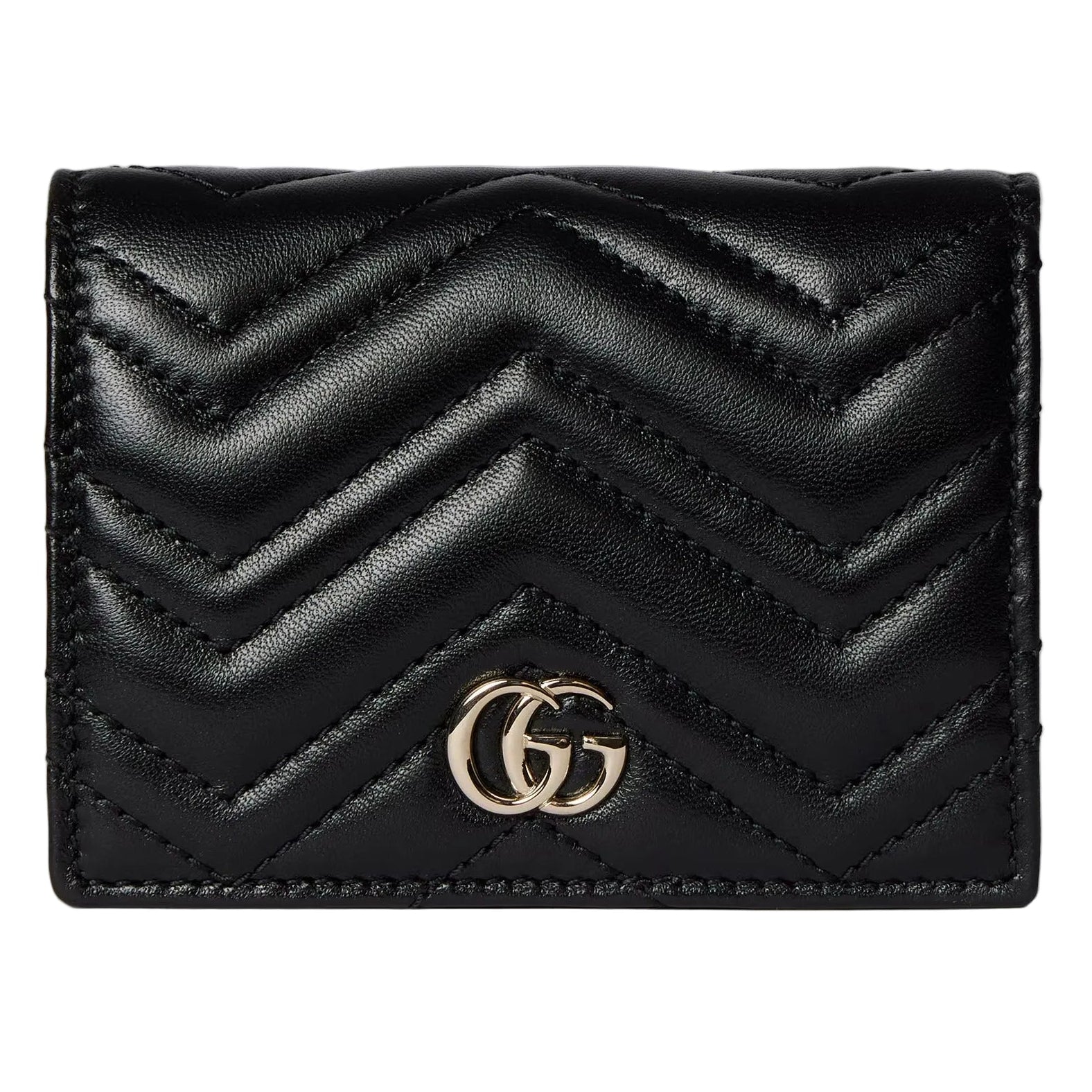 Gucci GG Marmont Card Case Wallet – Black