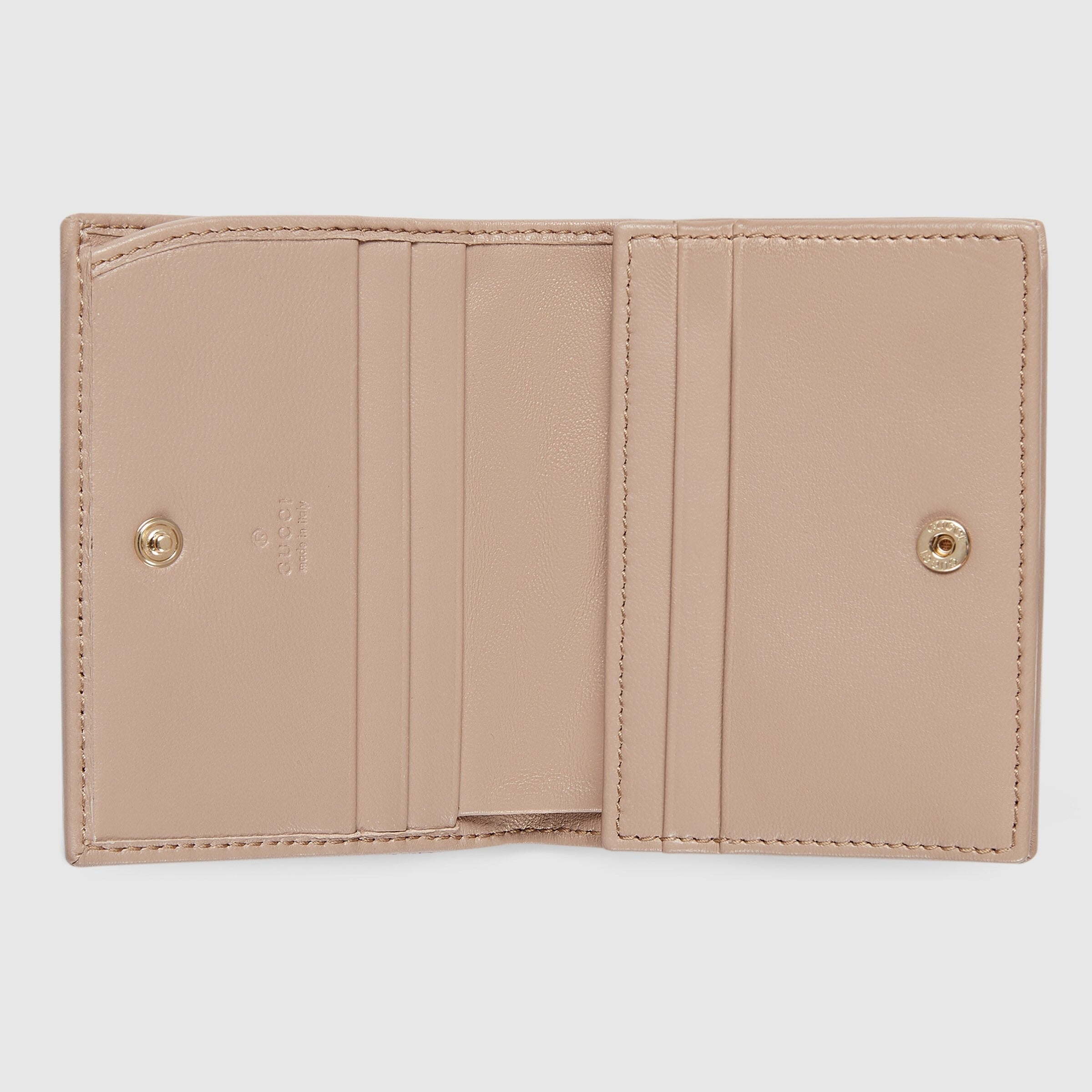 Gucci GG Marmont Card Case Wallet – Beige