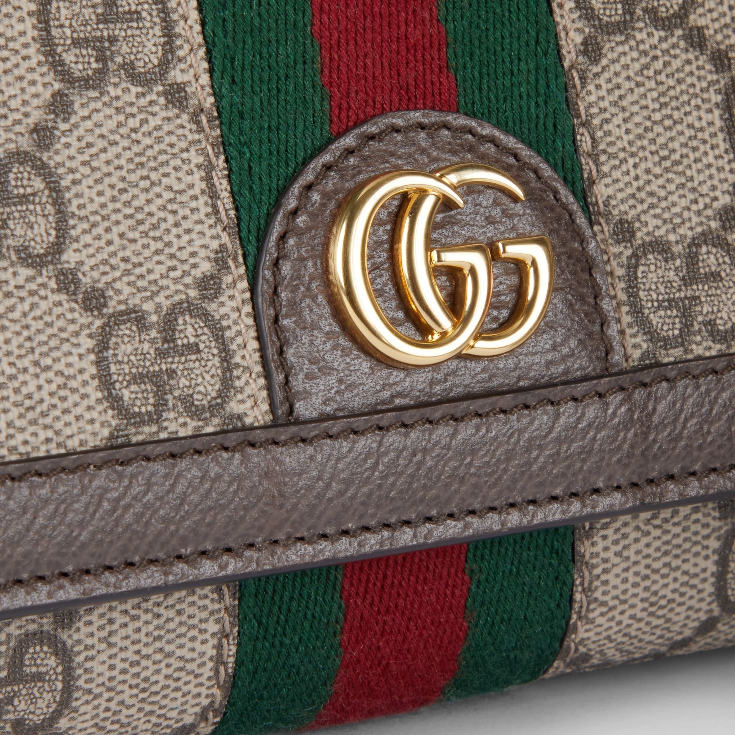 Gucci Ophidia Chain Wallet – Beige