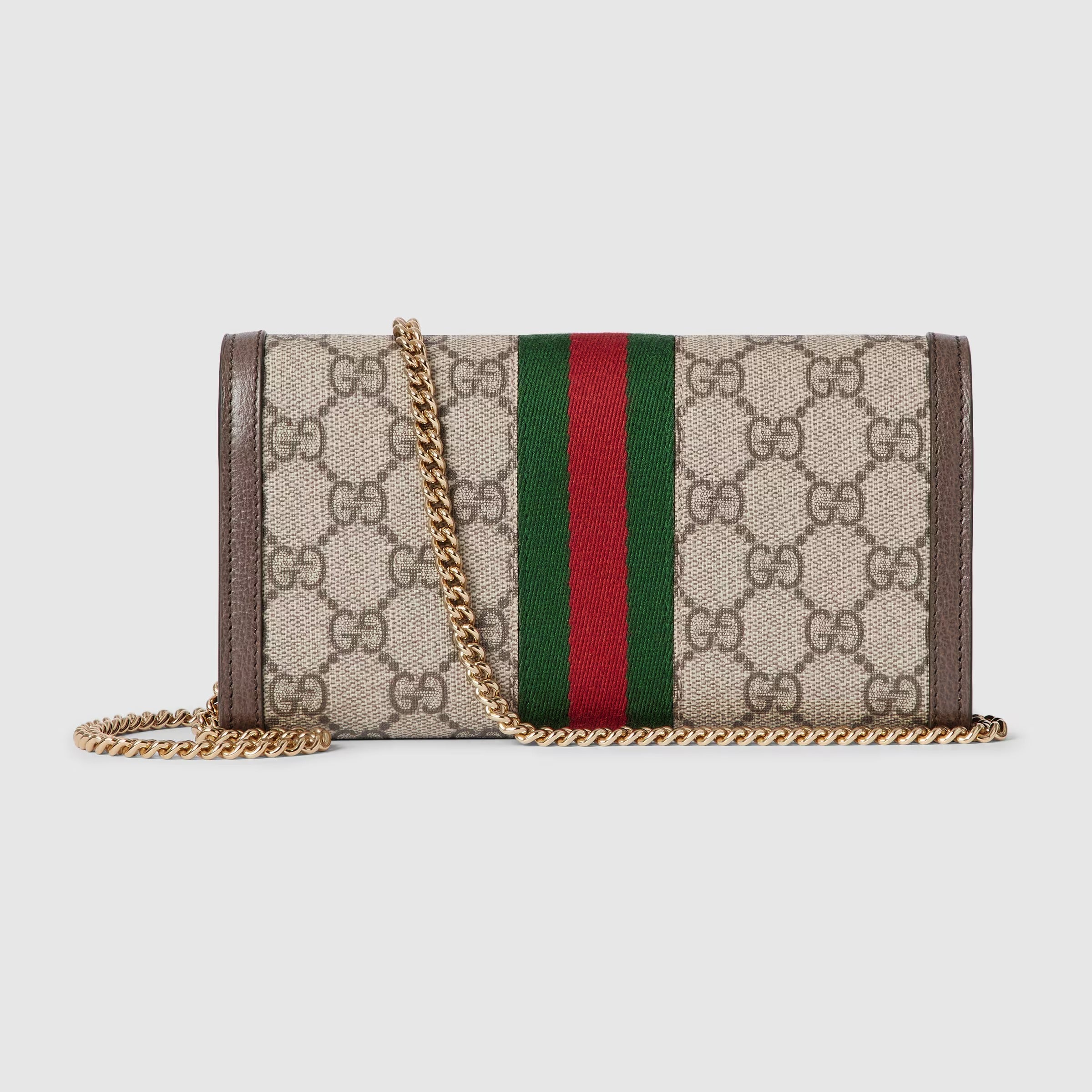 Gucci Ophidia Chain Wallet – Beige