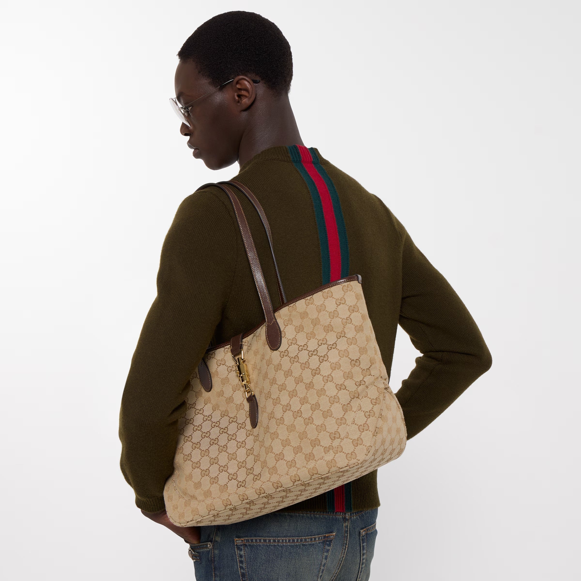Gucci Jackie Medium Tote Bag – Sand Brown