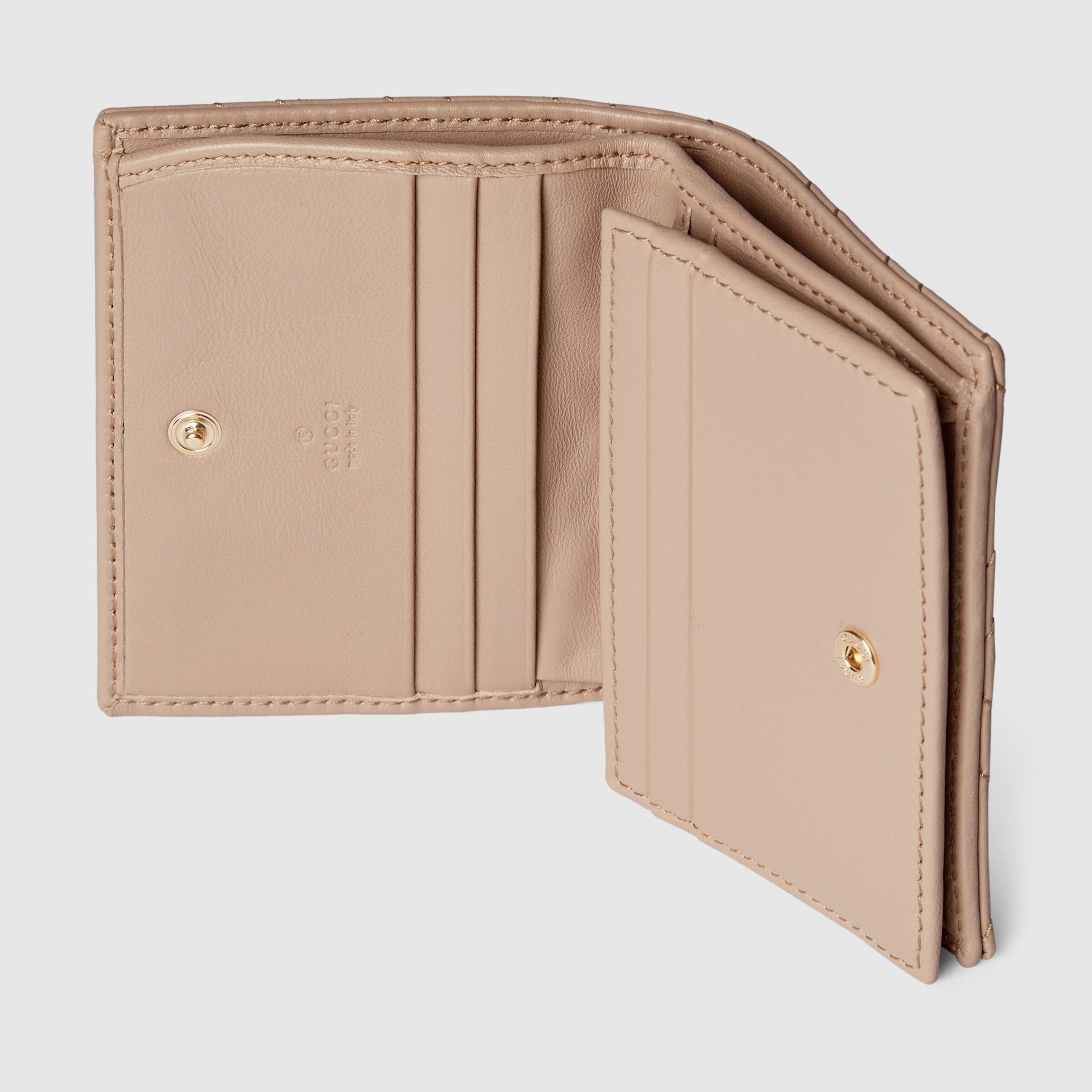 Gucci GG Marmont Card Case Wallet – Beige