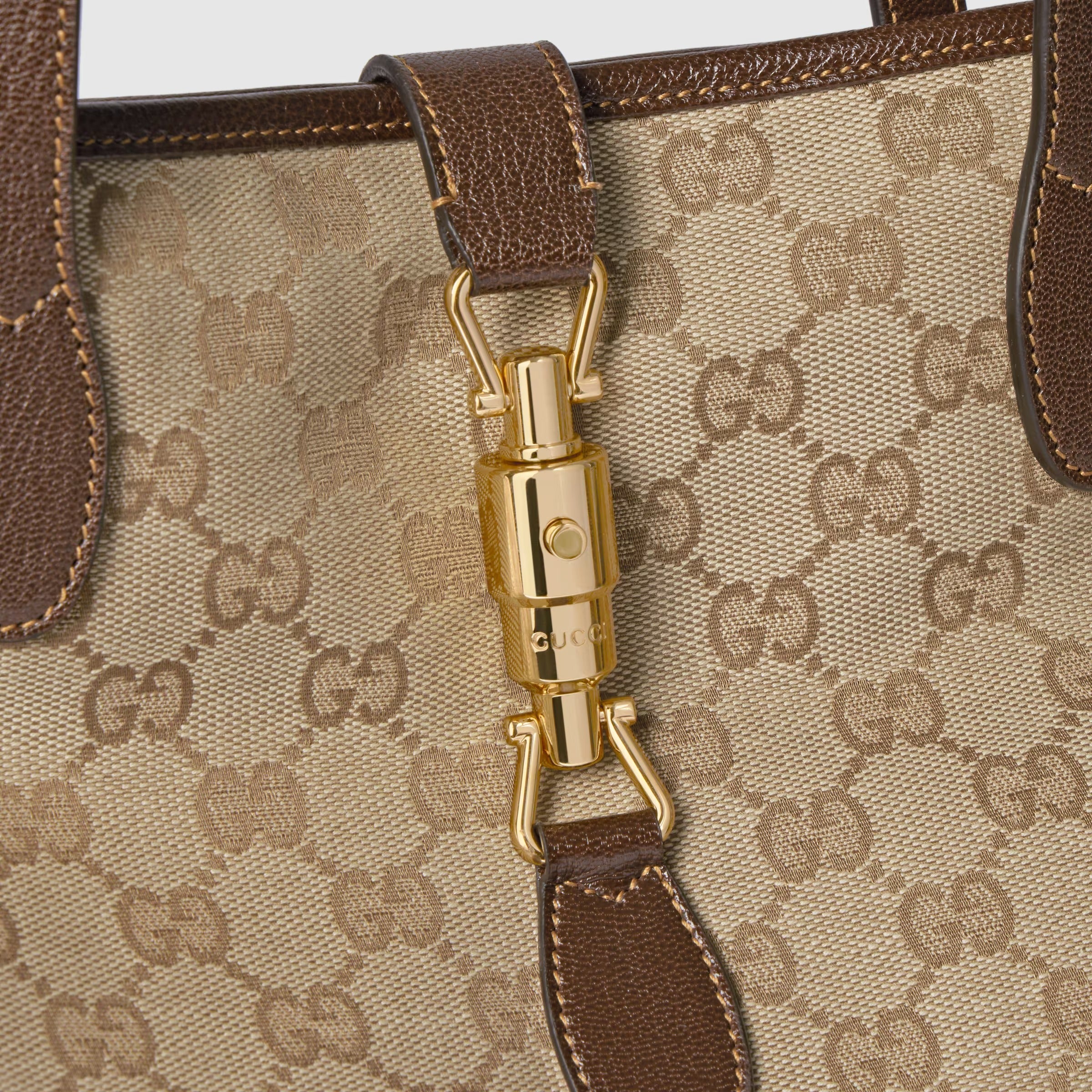 Gucci Jackie Medium Tote Bag – Sand Brown