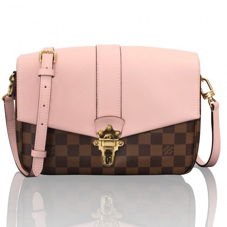Louis Vuitton Damier Ebene Clapton Crossbody Bag - Magnolia Pink