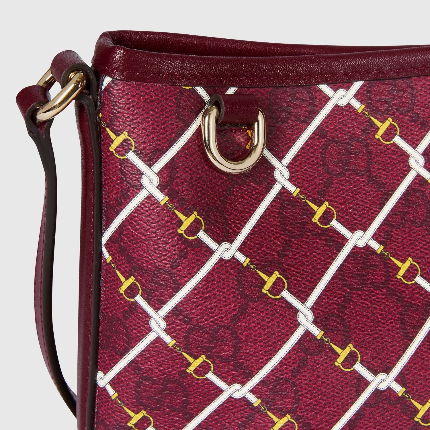 Gucci GG Emblem Small Bucket Bag – Red