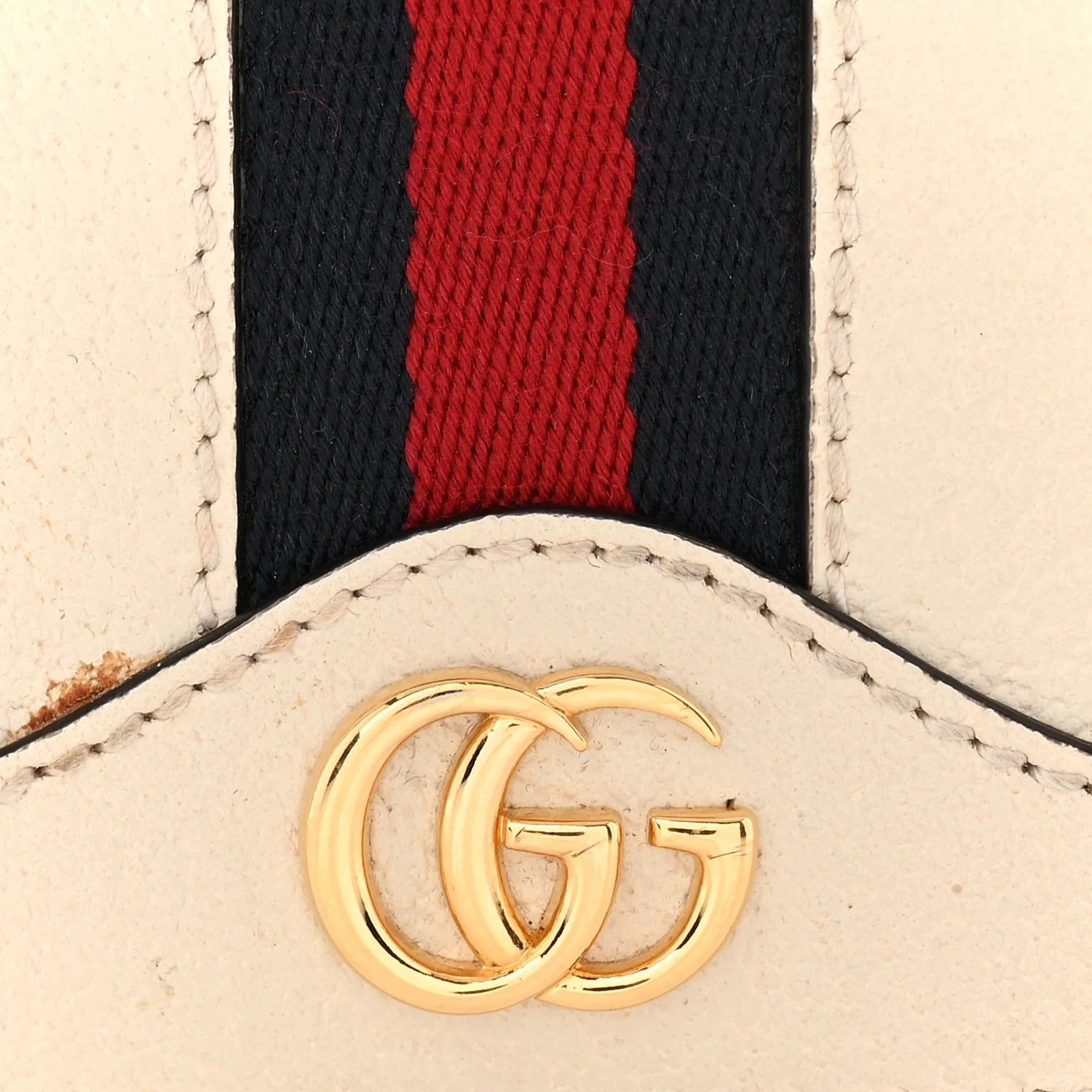 Gucci Textured Calfskin Small Ophidia Flap Bag – Mystic White