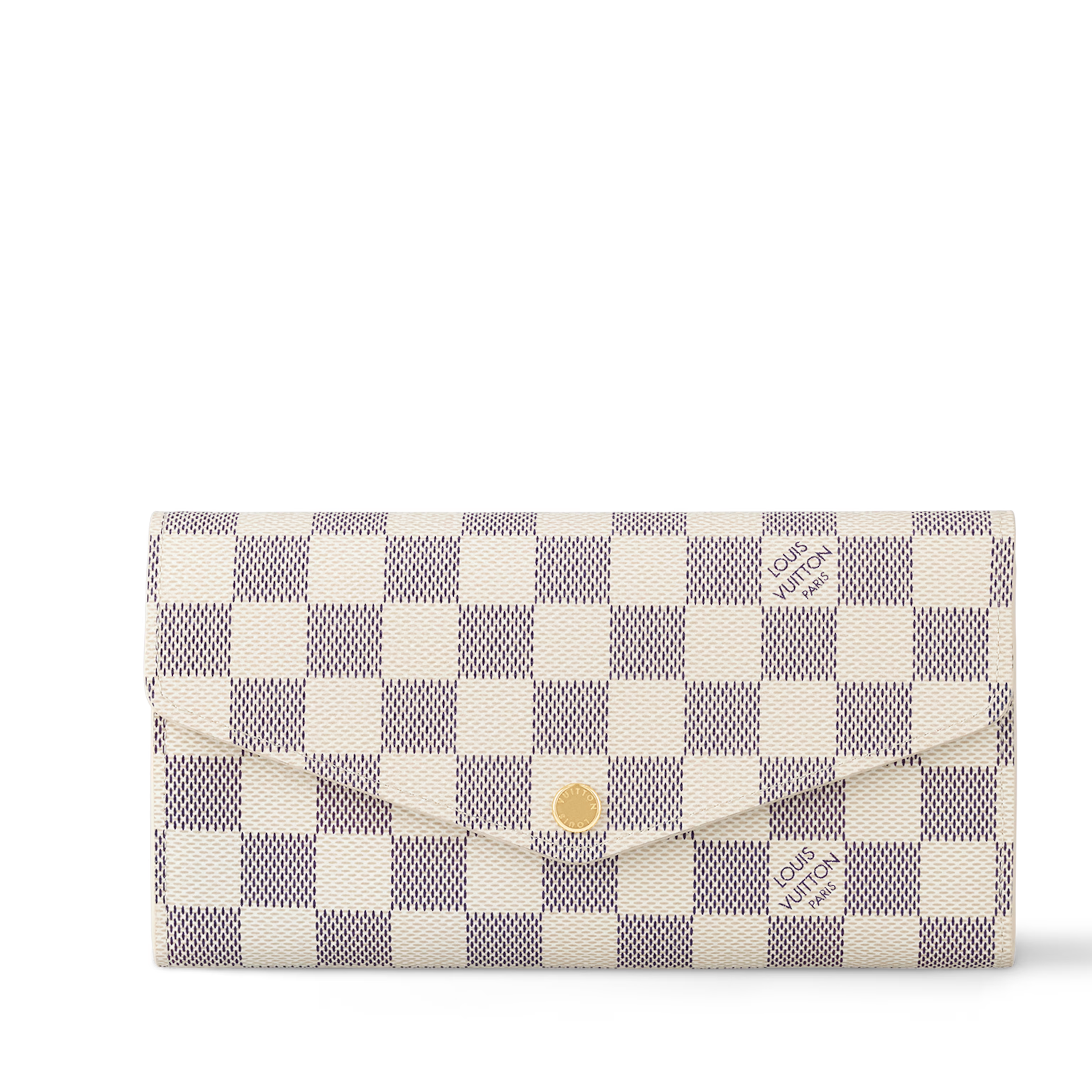 Louis Vuitton Damier Azur Canvas Sarah Wallet – White
