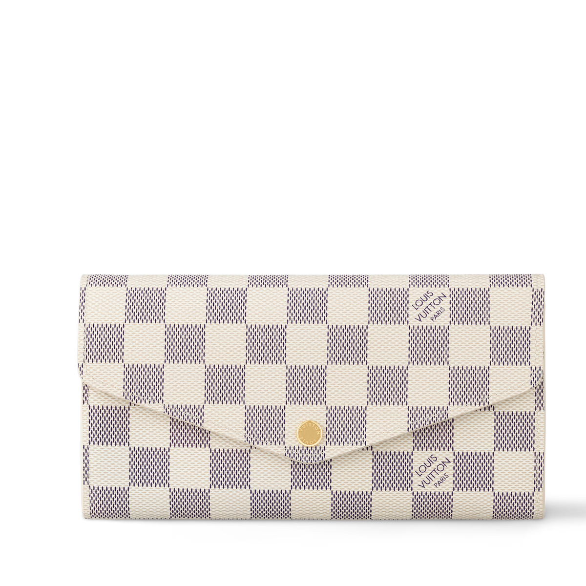 Louis Vuitton Damier Azur Canvas Sarah Wallet – White
