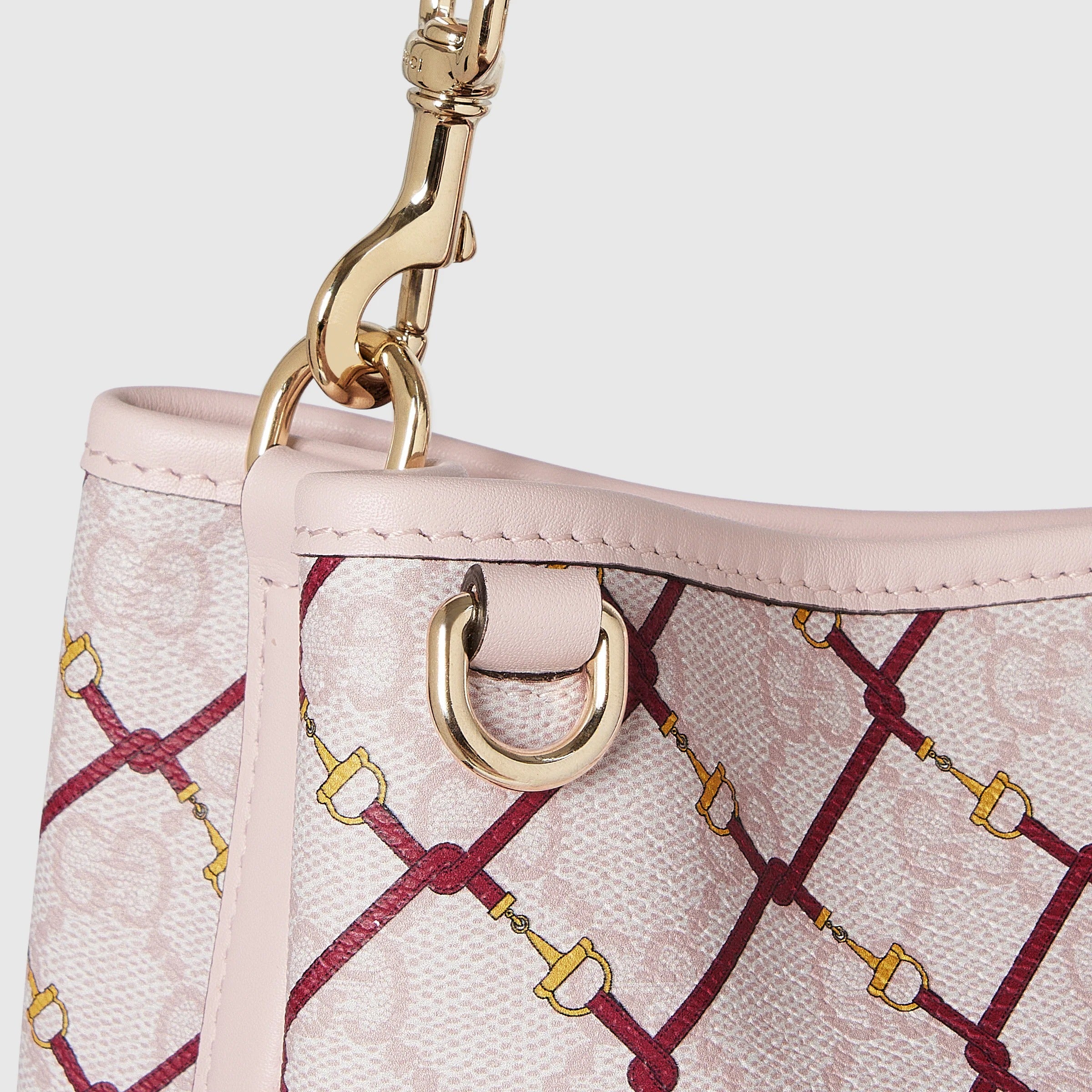 Gucci Emblem Small Bucket Bag – Pink