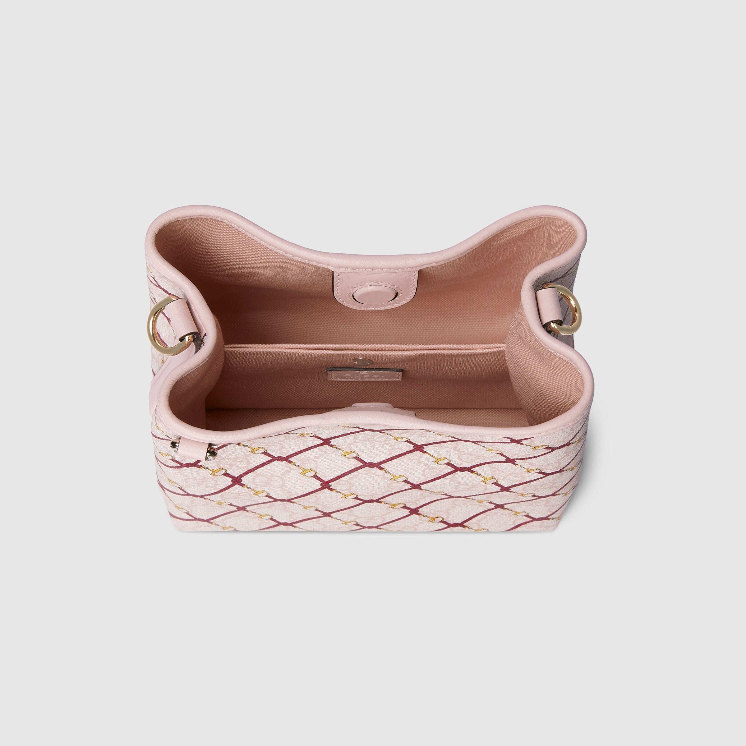Gucci Emblem Small Bucket Bag – Pink