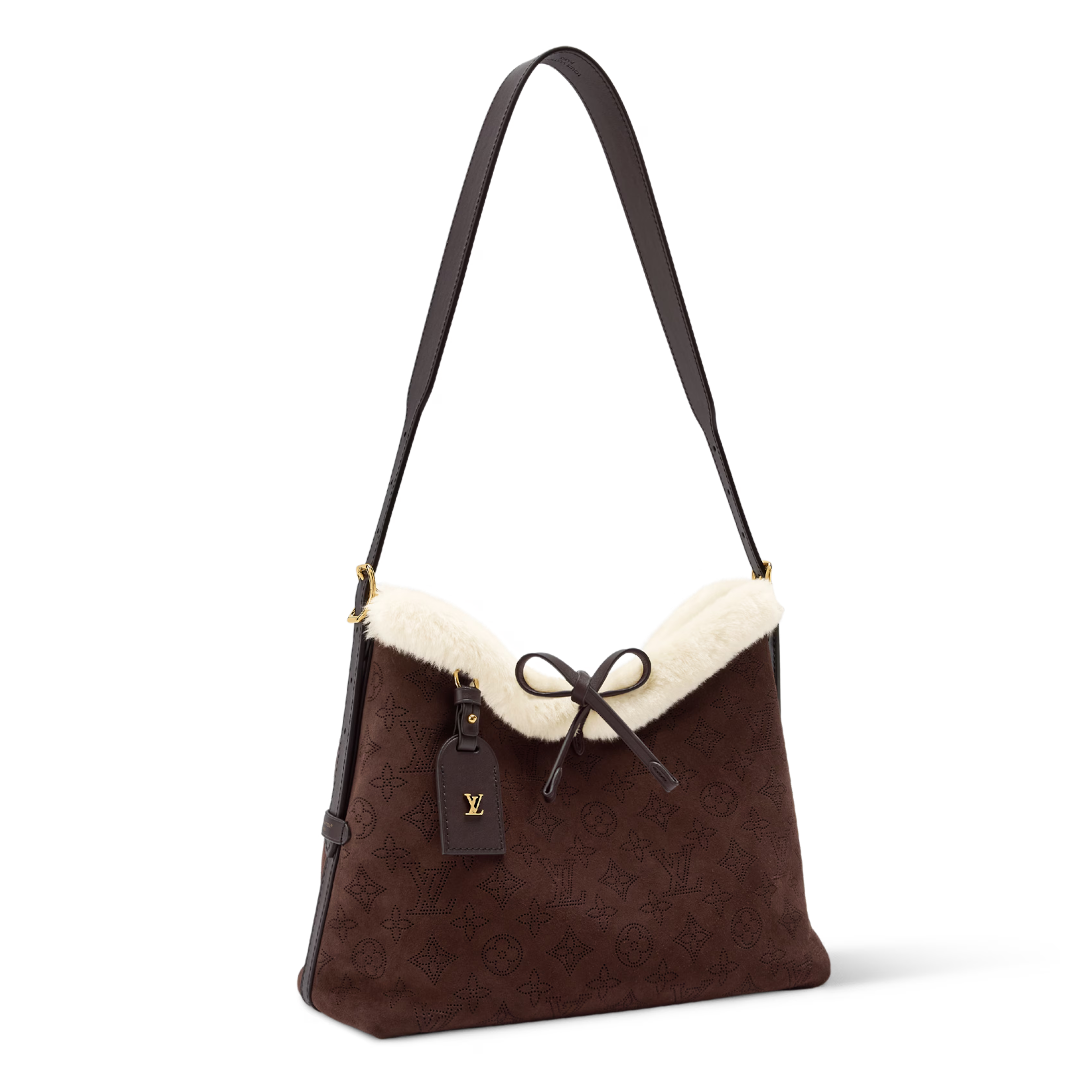 Louis Vuitton Ski Suede Calfkin CarryAll PM Shoulder Bag – Chocolate