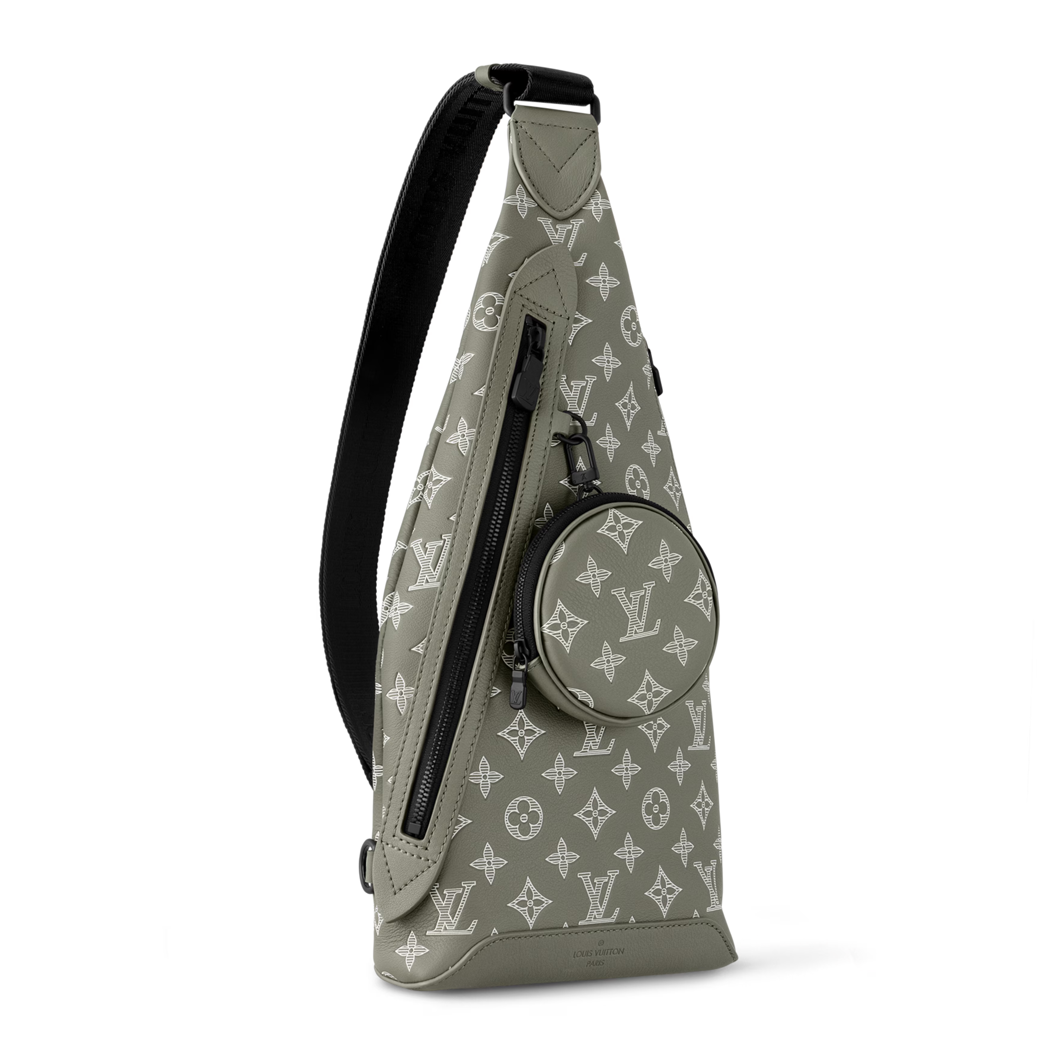 Louis Vuitton Monogram Shadow Leather Duo Slingbag – Olive Green