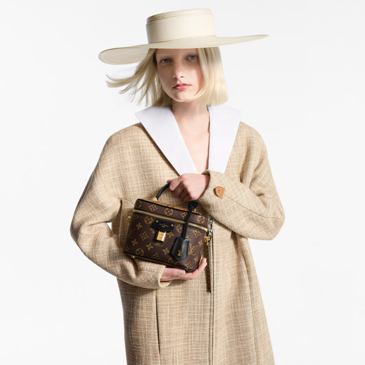 Louis Vuitton Monogram Reverse Coated Canvas Vanity PM Bag – Brown