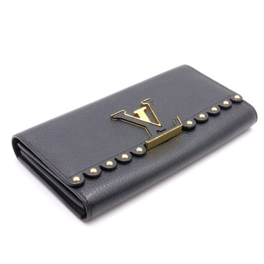 Louis Vuitton Capucines Long Wallet - Black