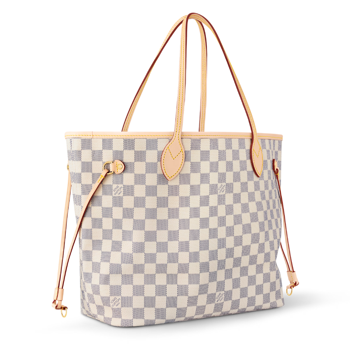 Louis Vuitton Damier Azur Canvas Neverfull MM Tote Bag – Beige
